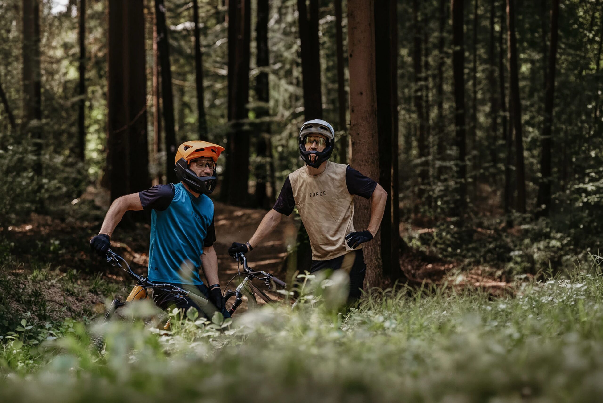 dres FORCE MTB RULES kr. rukáv, béžový 4XL - Obrázek 4