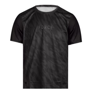 dres FORCE MTB RULES kr. rukáv, černo-šedý 5XL