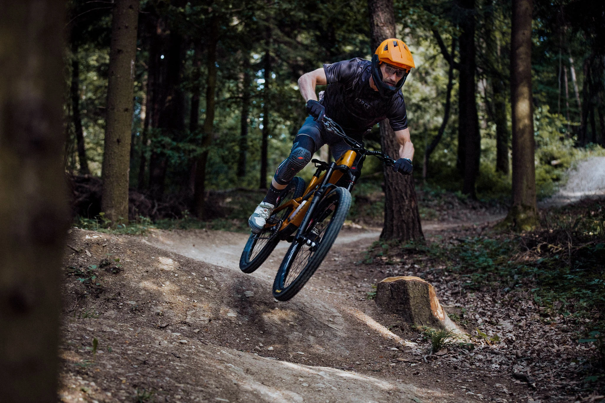 dres FORCE MTB RULES kr. rukáv, černo-šedý XL - Obrázek 6