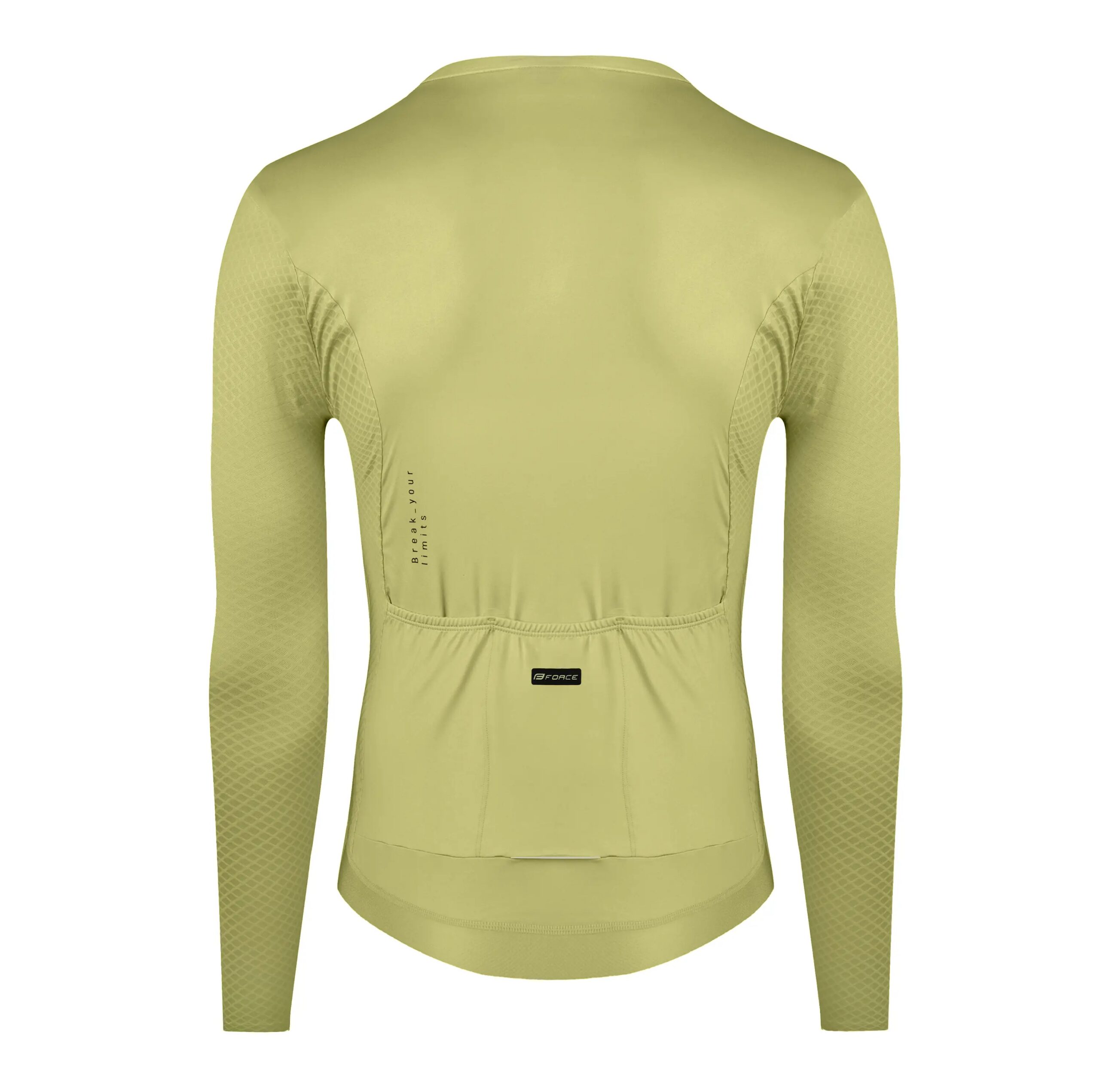 dres FORCE PLAIN dlouhý rukáv, zelený XXL - Obrázek 2