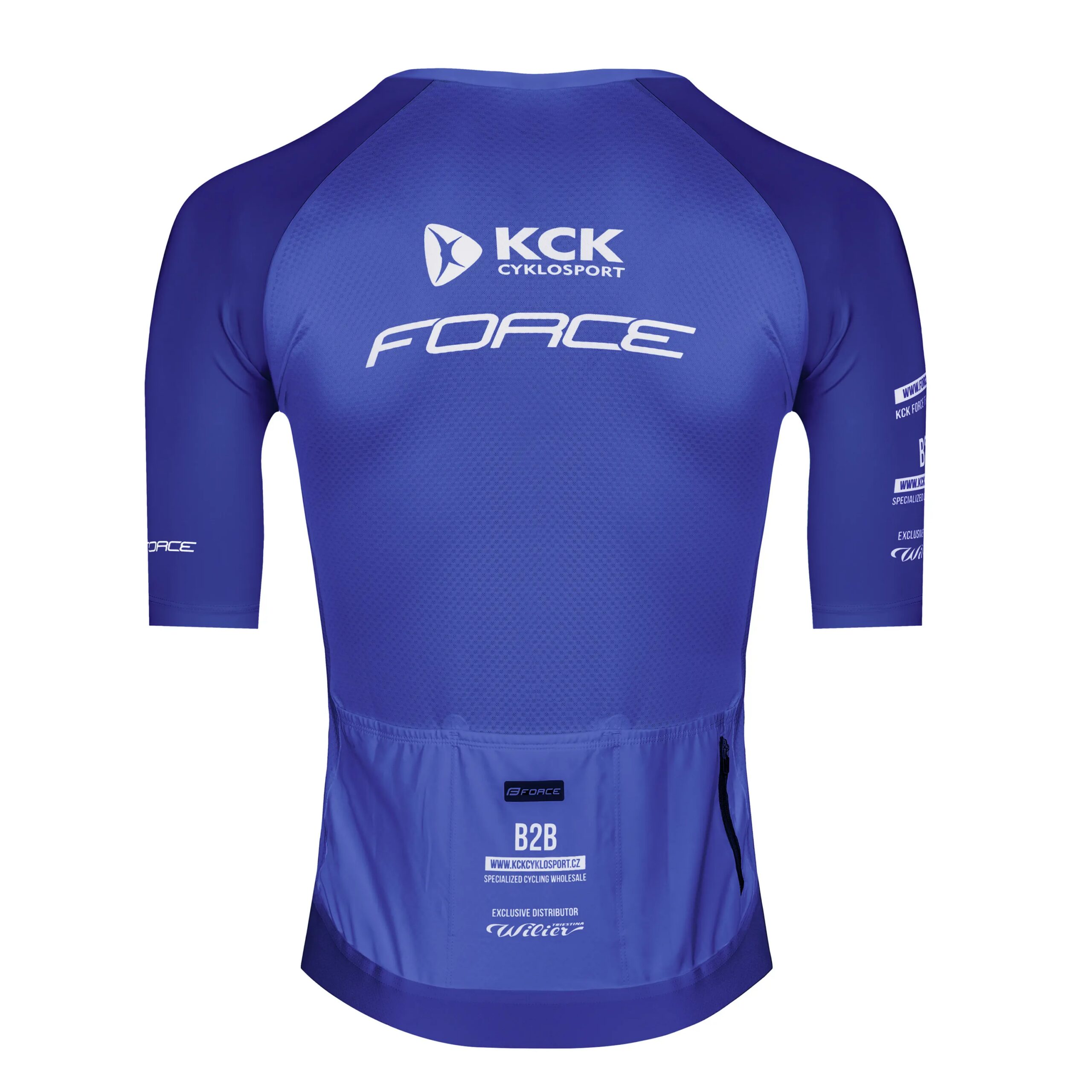 dres FORCE SCRIPT TEAM kr. rukáv, modrý - Obrázek 2
