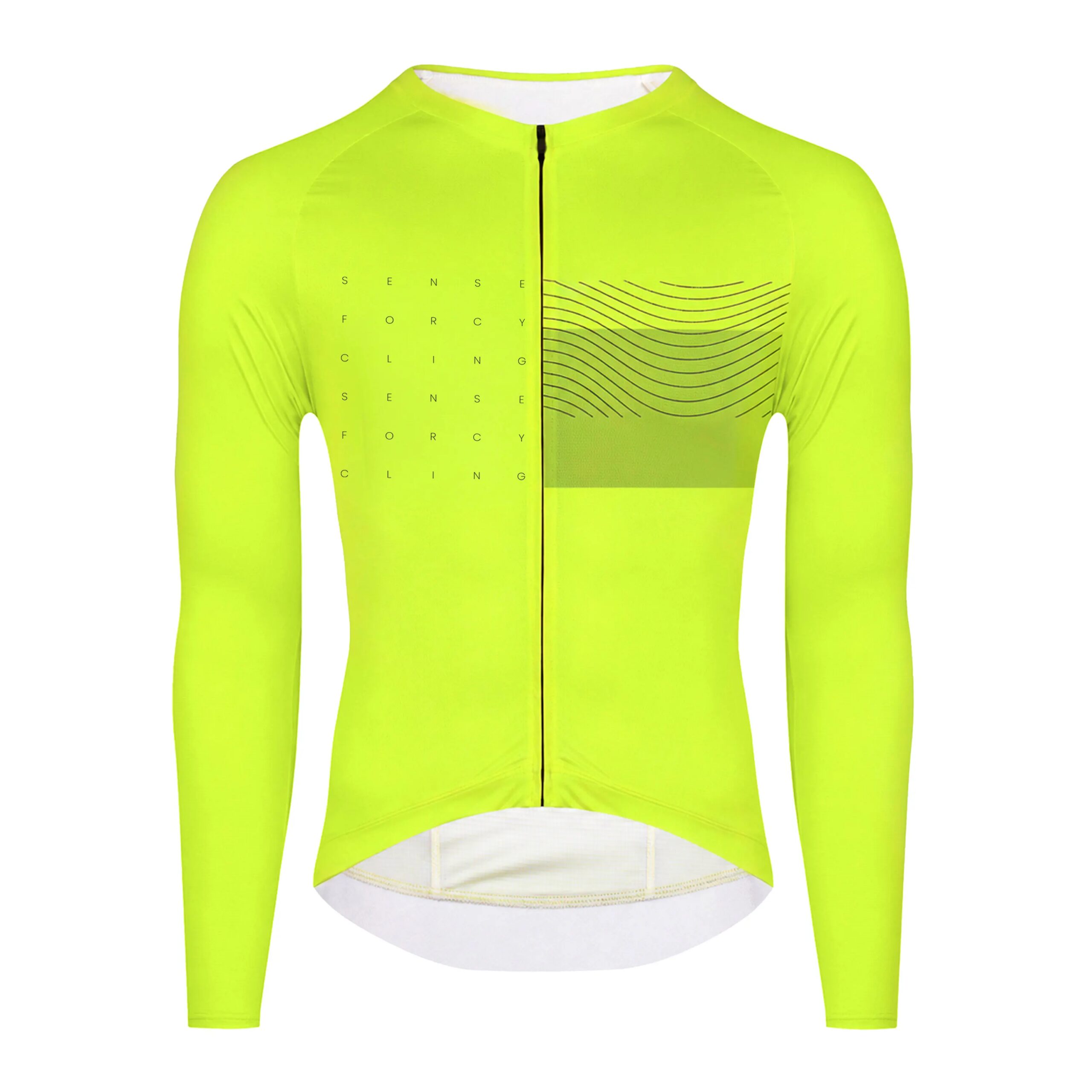 dres FORCE SWAY dl. rukáv, fluo S