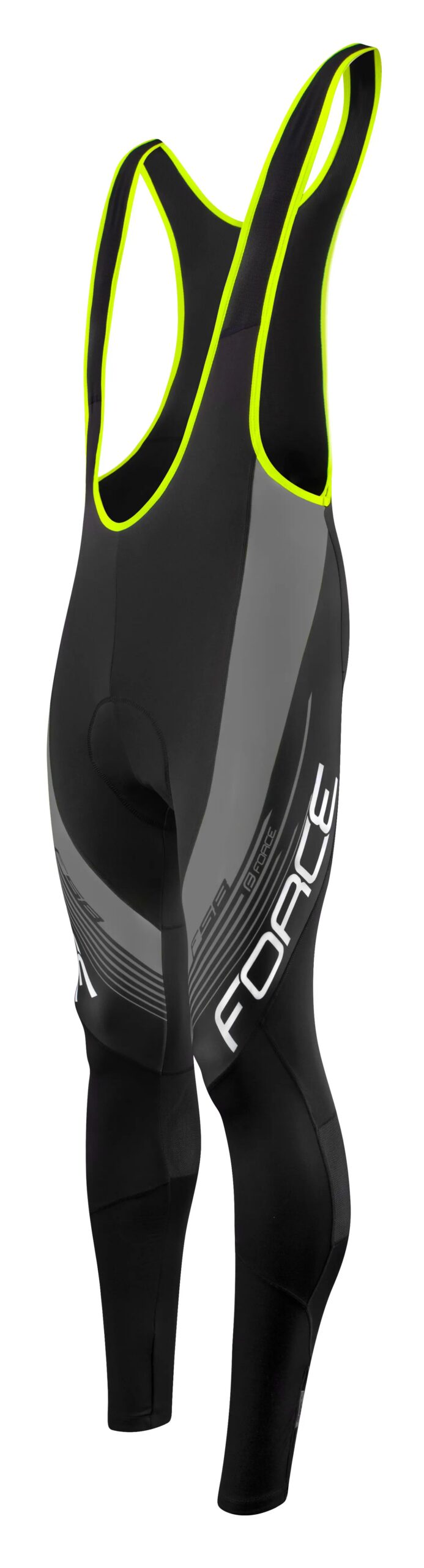 kalhoty FORCE F58 se šráky a vložkou, černo-šedé S - Obrázek 3