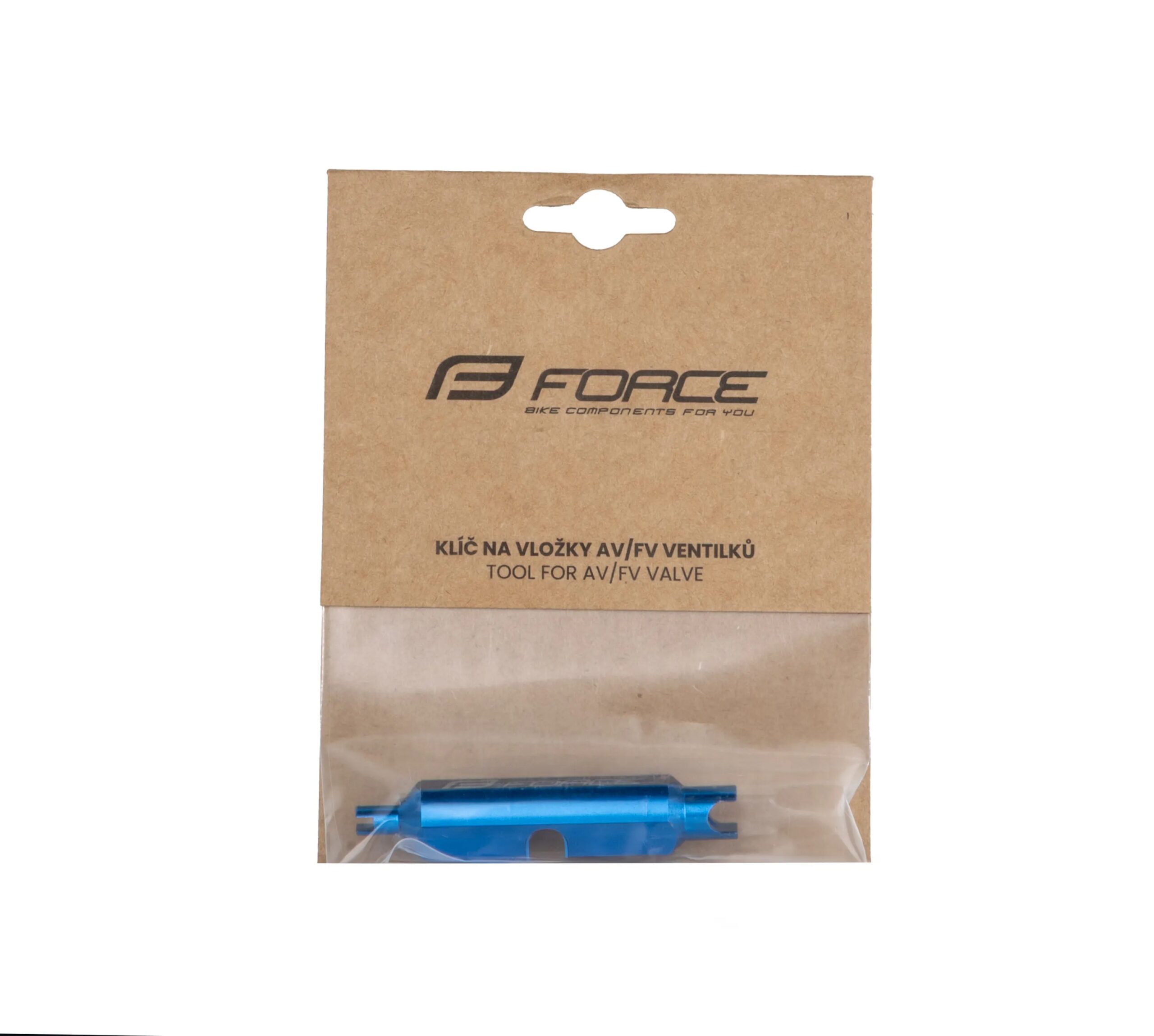 klíč FORCE na vložky AV/FV ventilků, hliník, modrý - Obrázek 2
