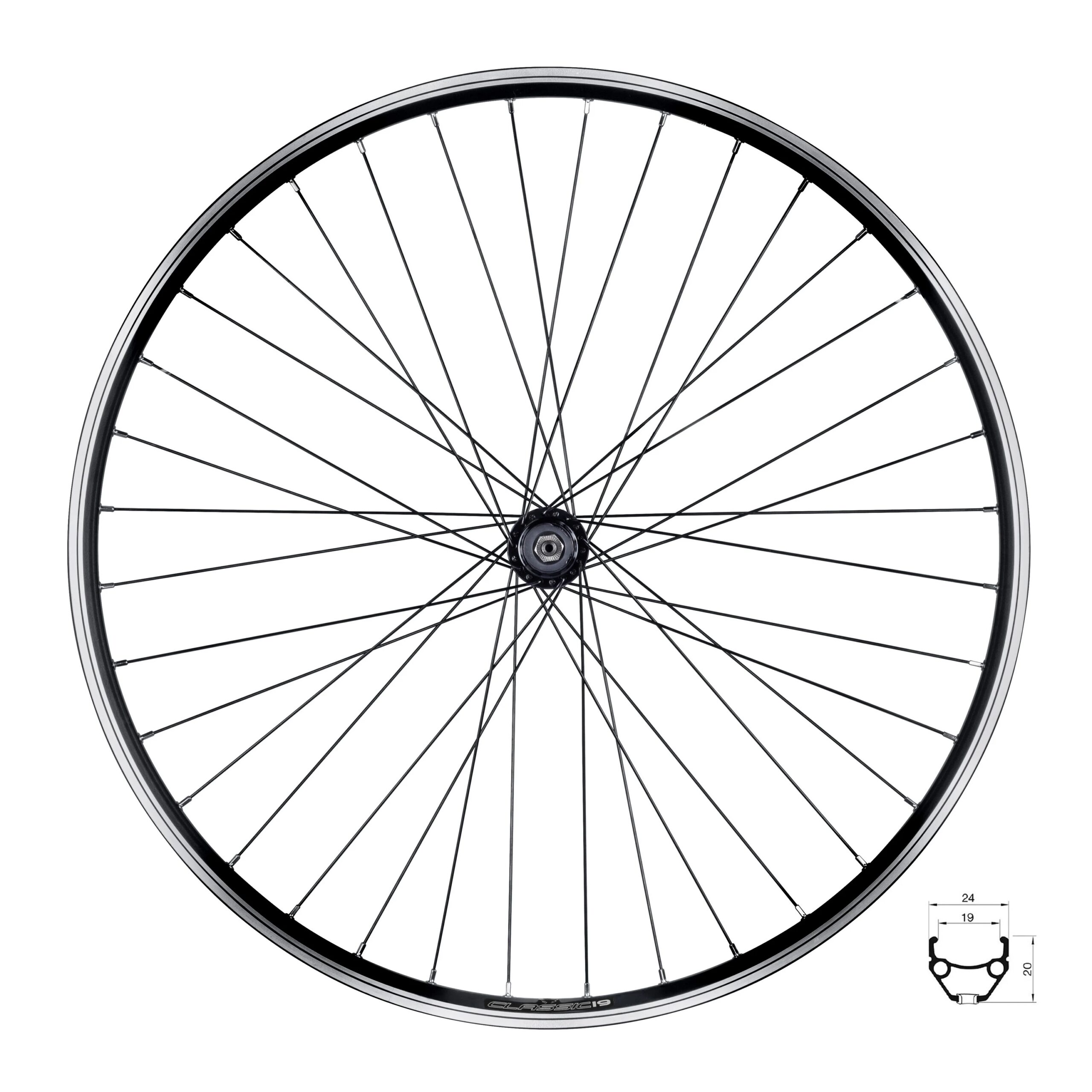 kolo zadní FORCE CLASSIC 559x19 "V" F804321 36d