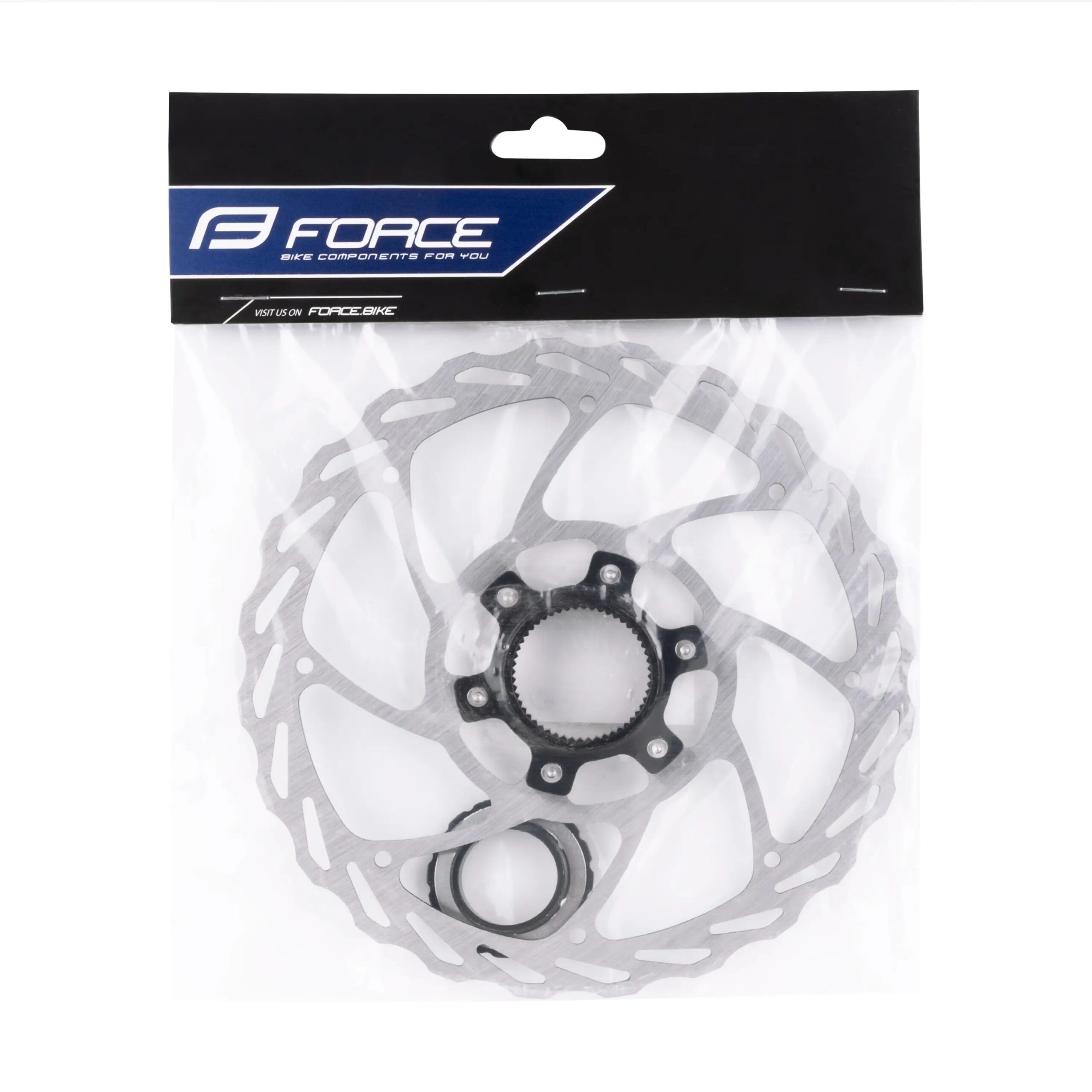 kotouč brzdový FORCE 180 mm, CENTER LOCK, stříbrný - Obrázek 3