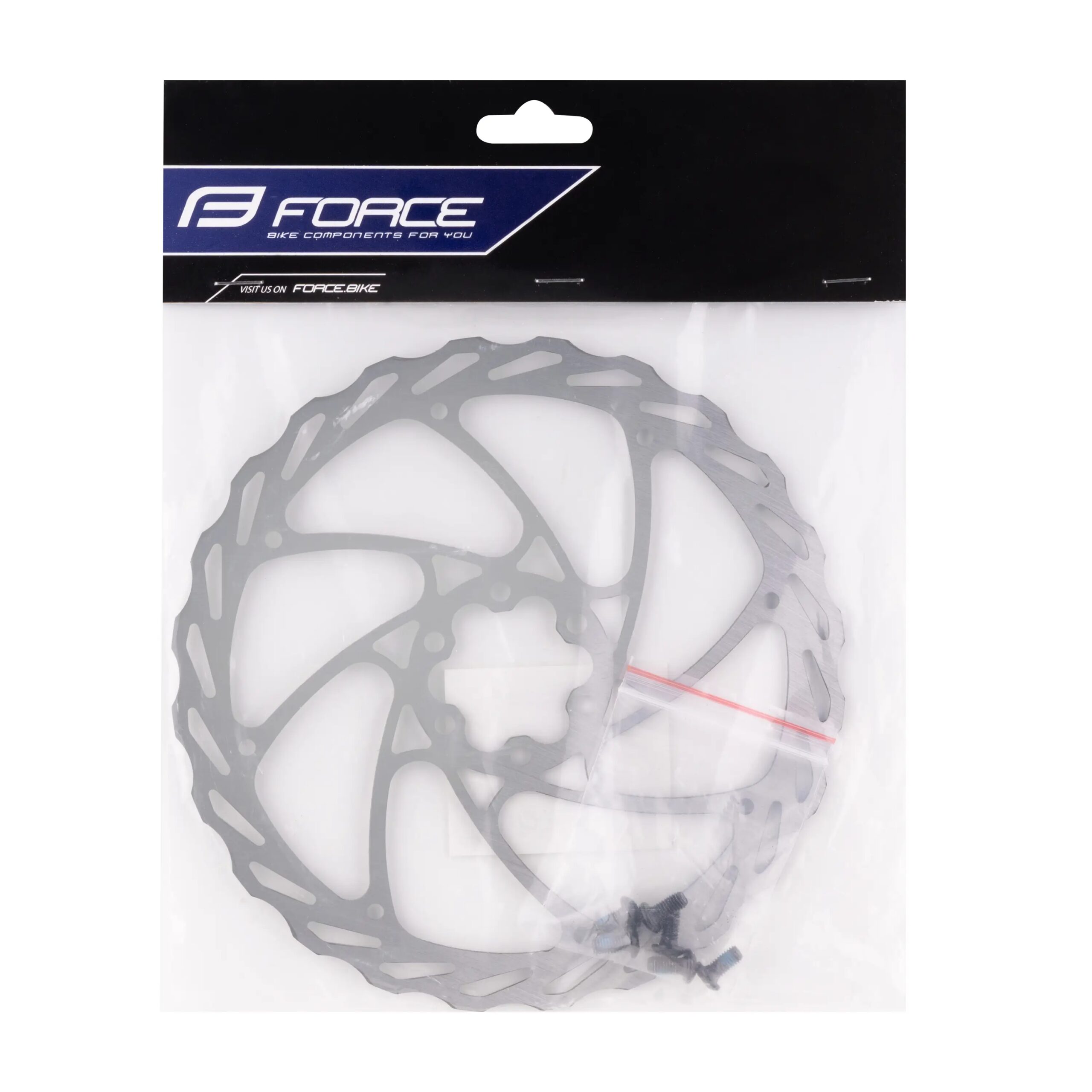 kotouč brzdový FORCE-4 180 mm, 6 děr, stříbrný - Obrázek 2