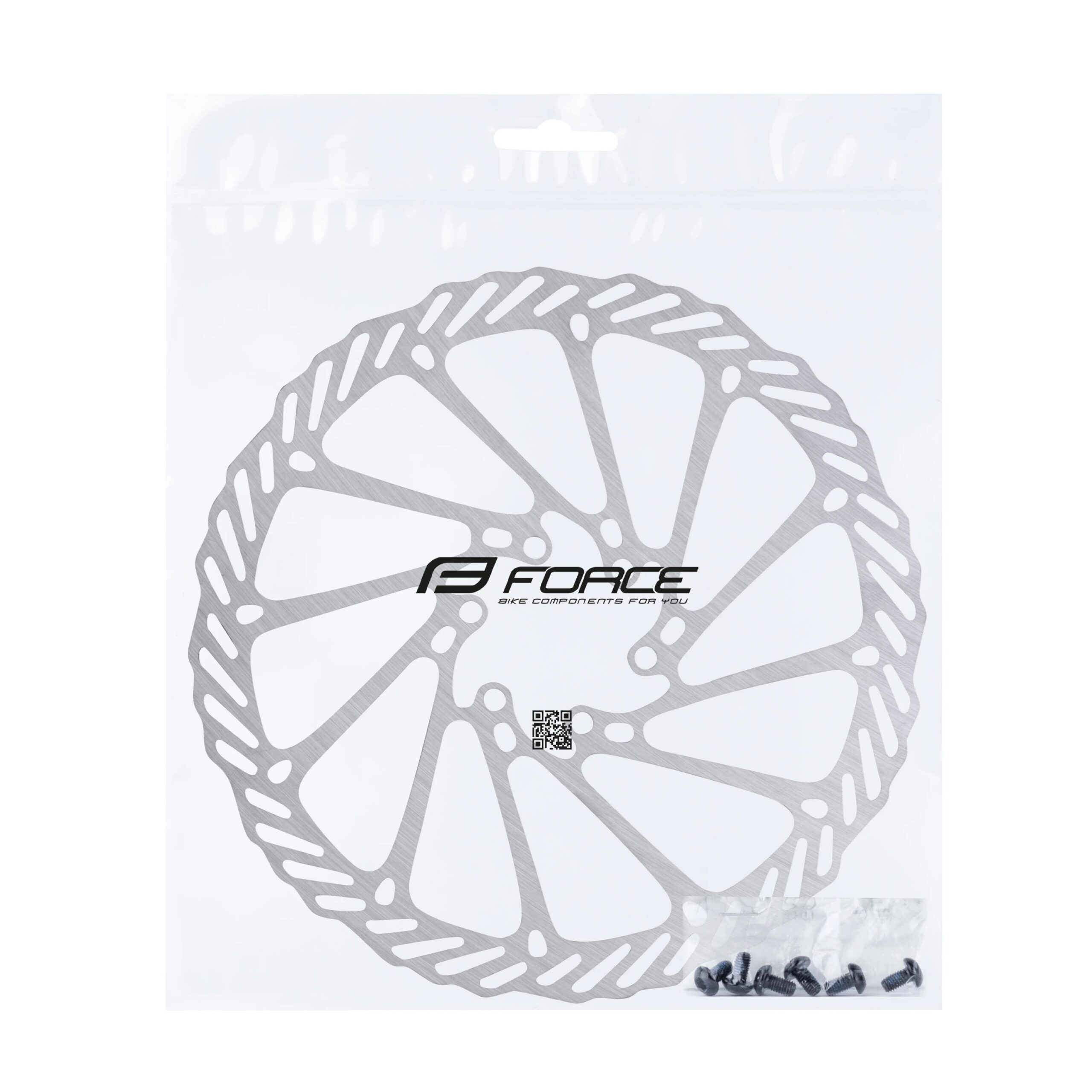 kotouč brzdový FORCE-7 180 mm, 6 děr, stříbrný - Obrázek 2
