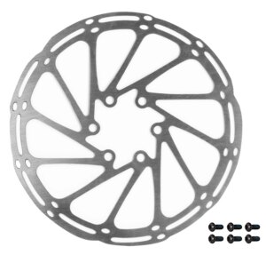 kotouč brzdový FORCE-8 160 mm, 6 děr, stříbrný