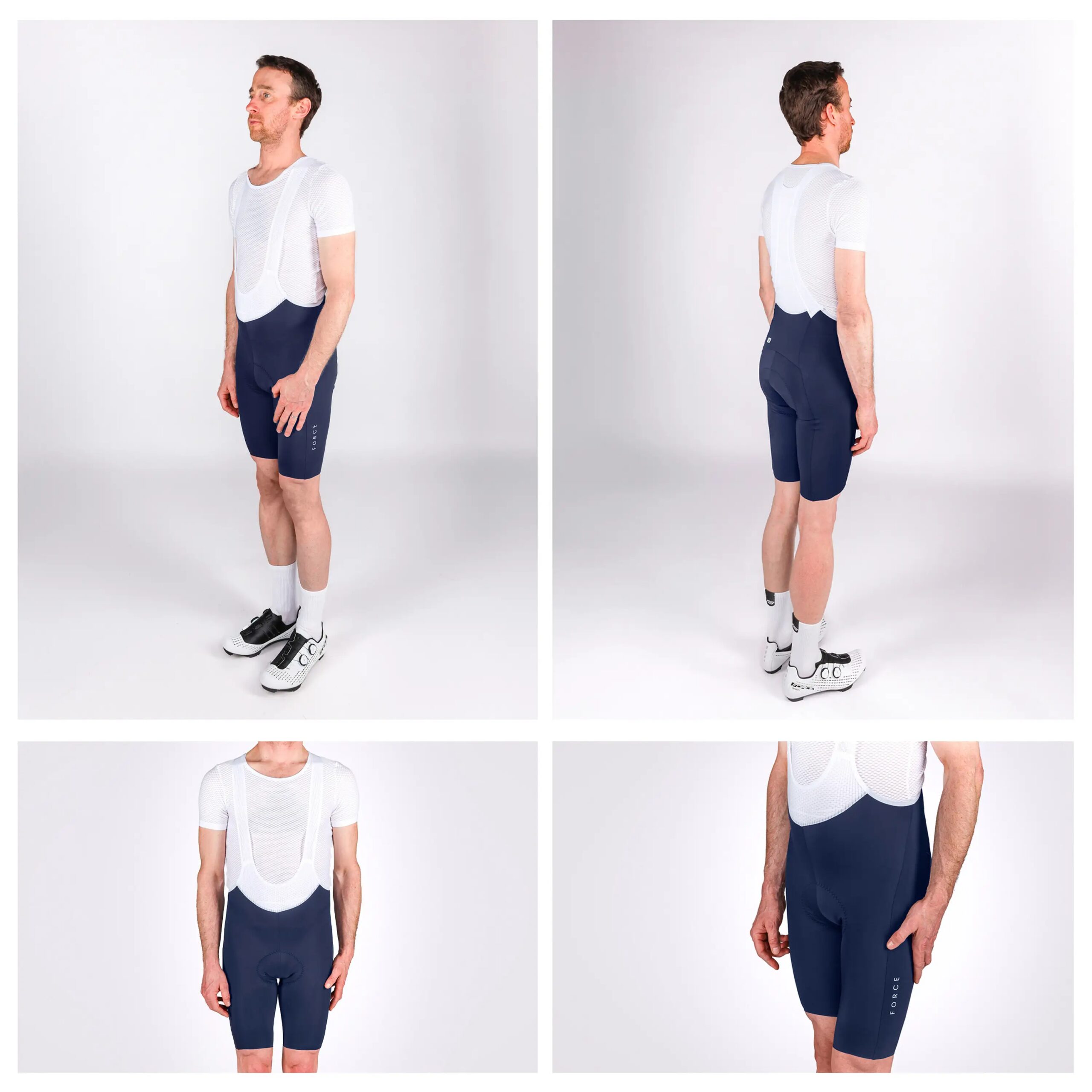 kraťasy FORCE MONO se šráky a vložkou, modré XL - Obrázek 4