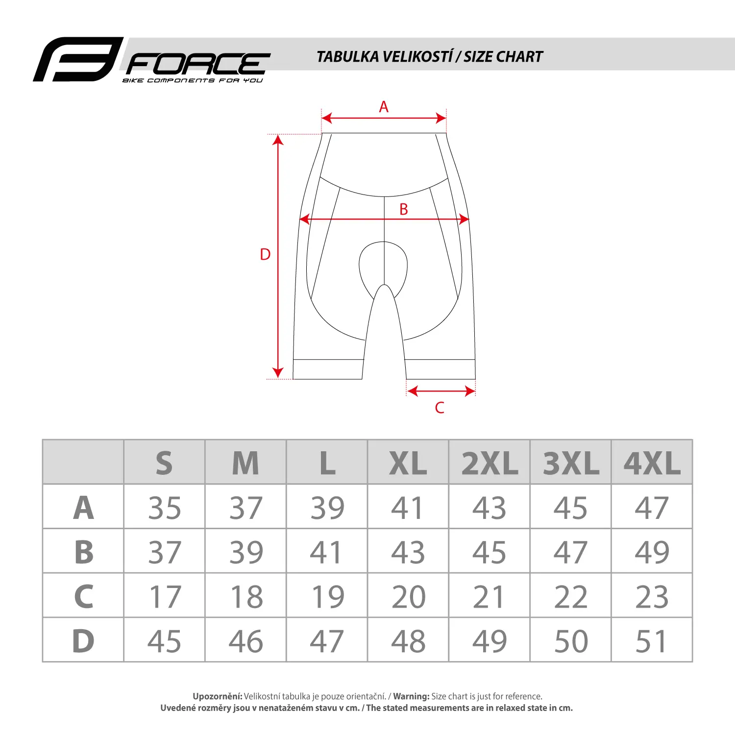 kraťasy FORCE PACE do pasu s vložkou, černé 4XL - Obrázek 6