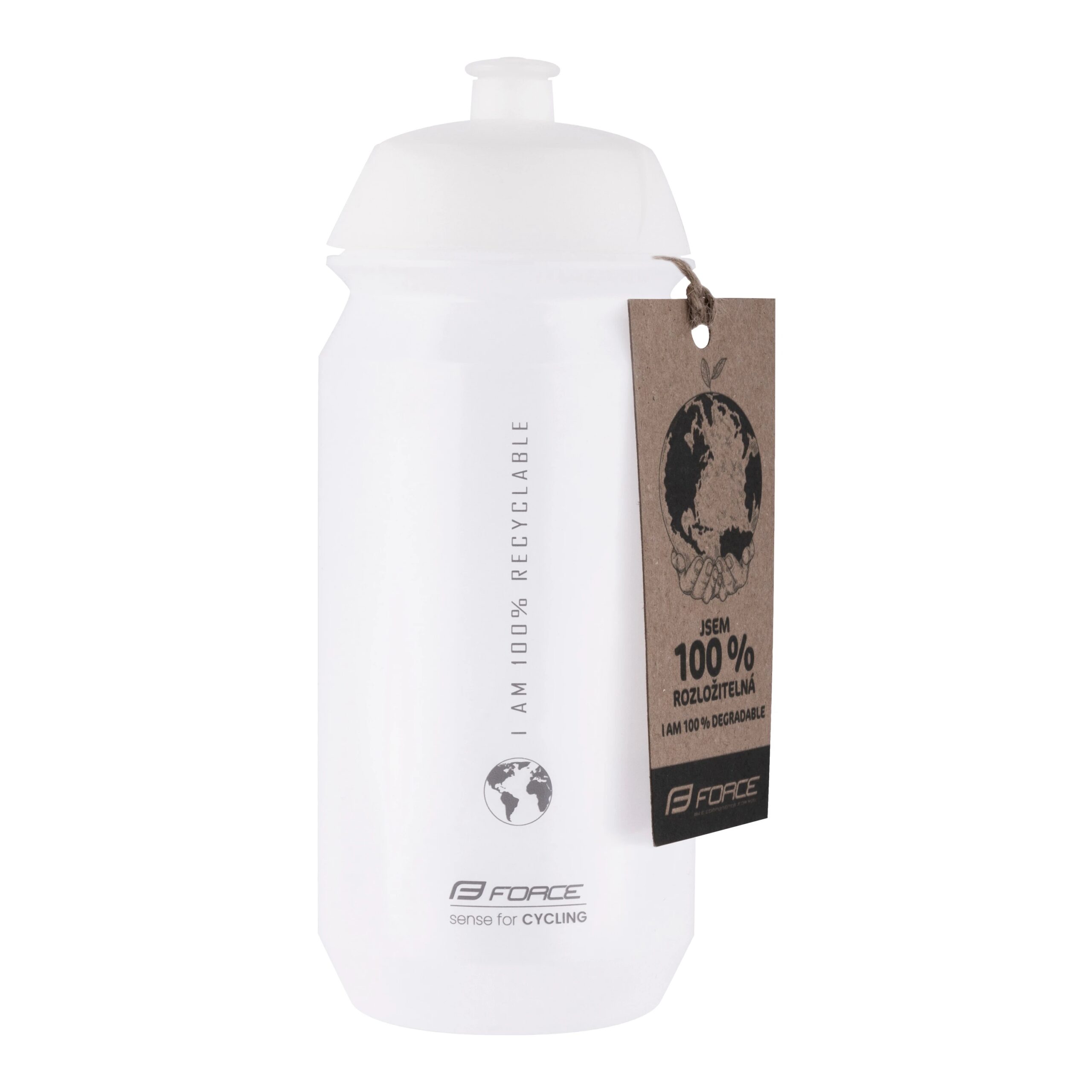 láhev FORCE BIO EARTH 0,5 l, transparentní-šedá - Obrázek 2