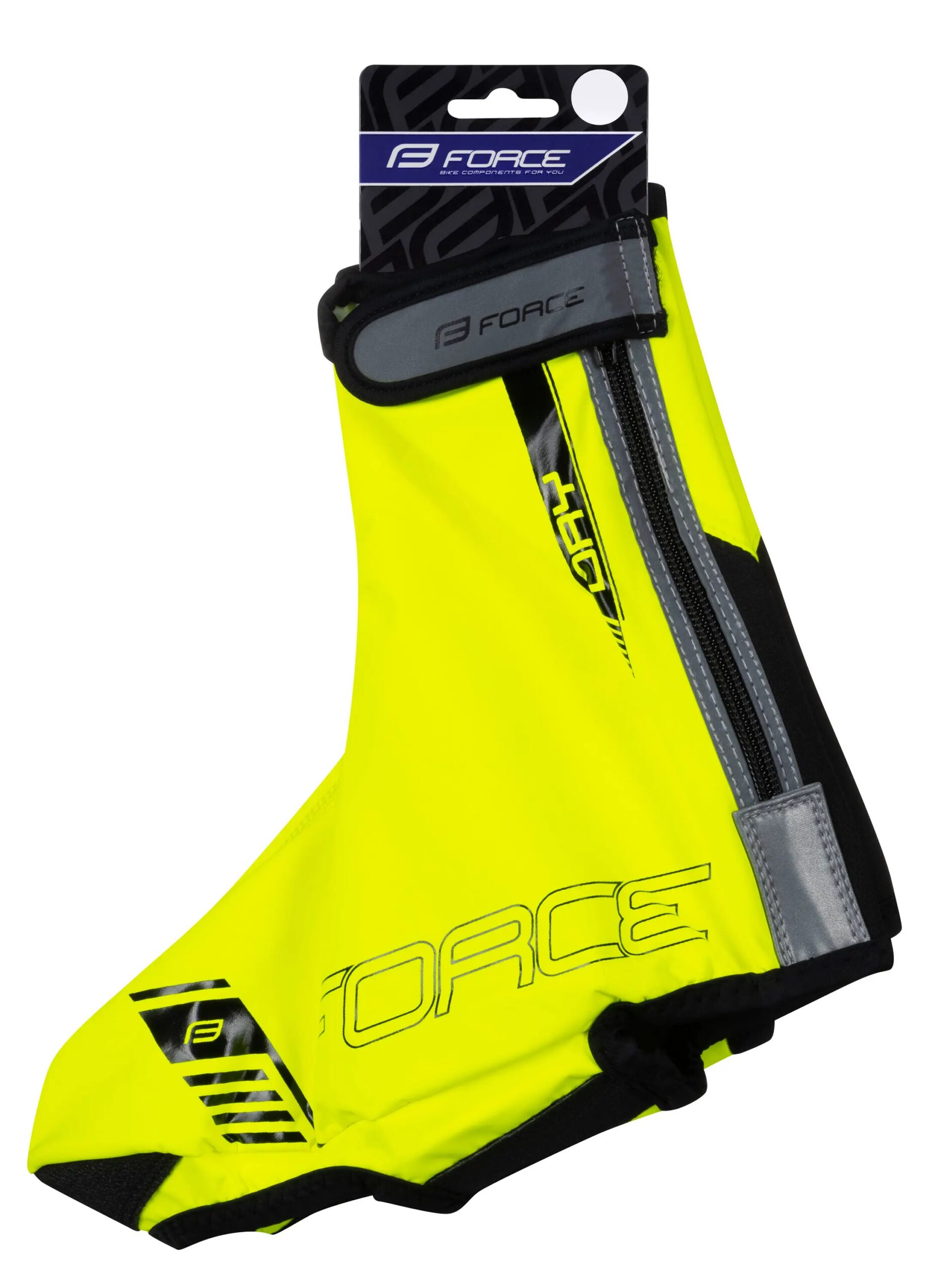 návleky treter FORCE PU DRY ROAD, fluo M - Obrázek 3