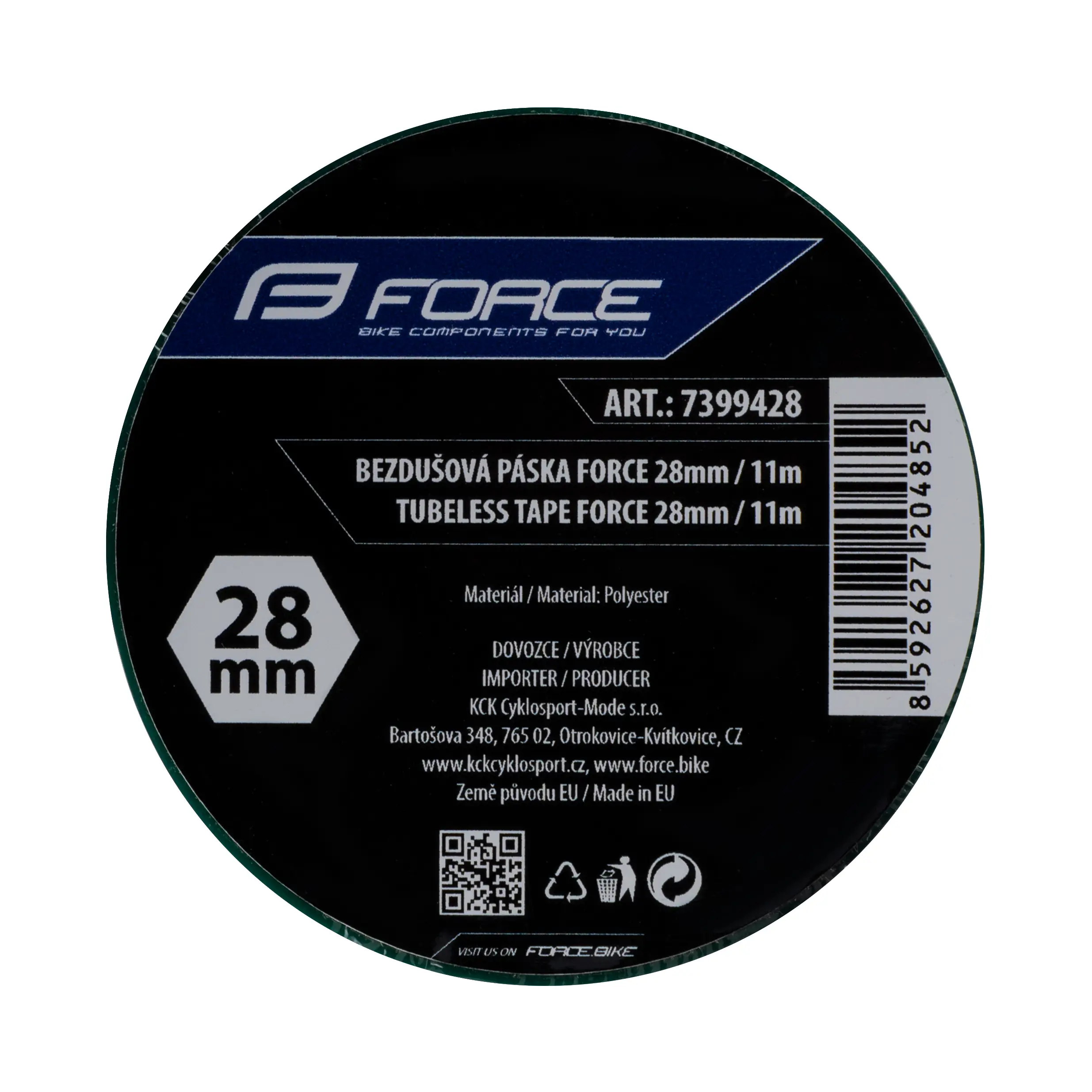 páska bezdušová FORCE Tubeless lepicí 28mm x 11m - Obrázek 2