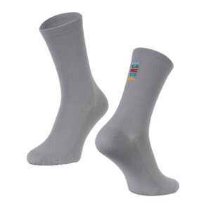 ponožky FORCE COLOUR dlouhé, šedé L-XL/42-46