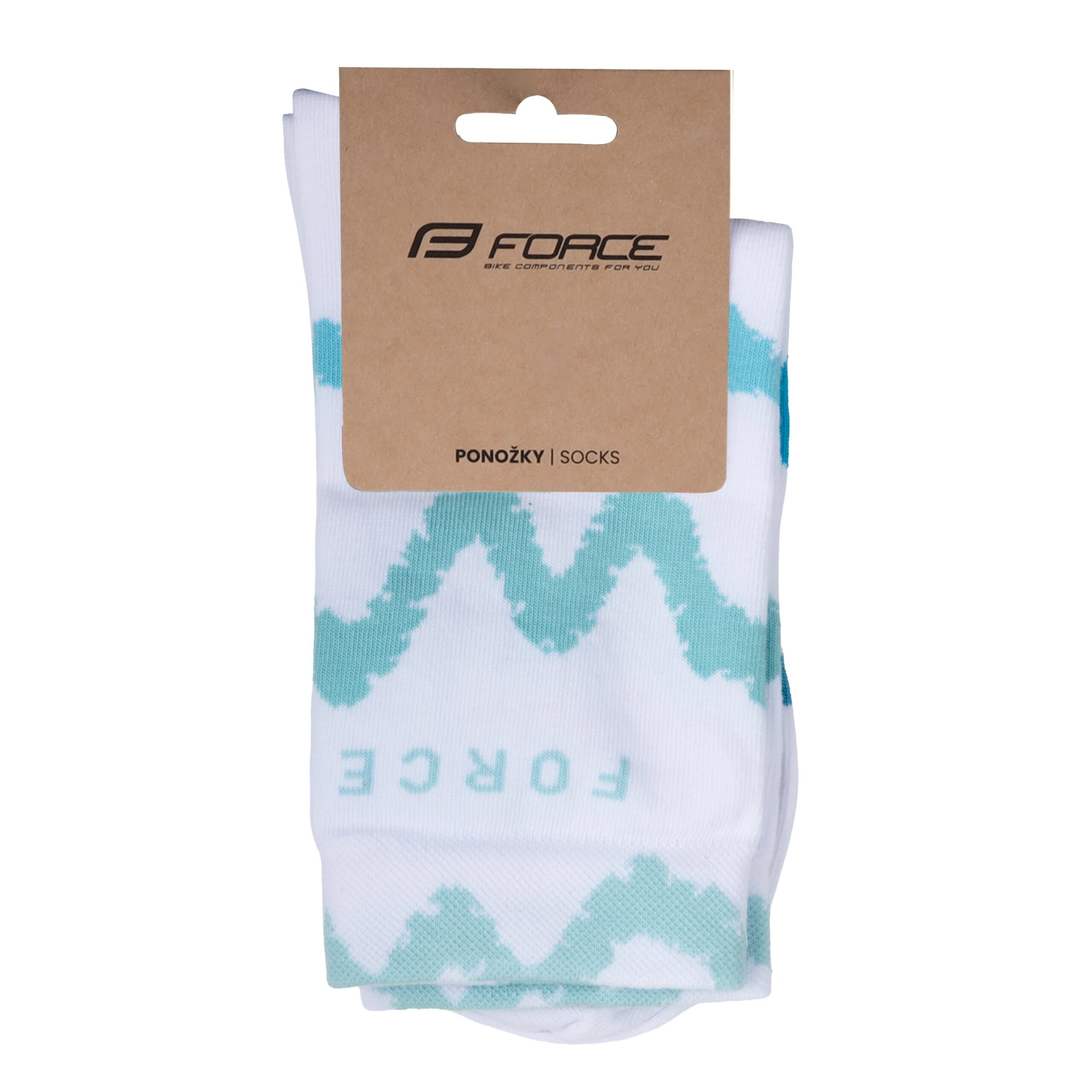 ponožky FORCE ENDURE, bílo-modré S-M/36-41 - Obrázek 2