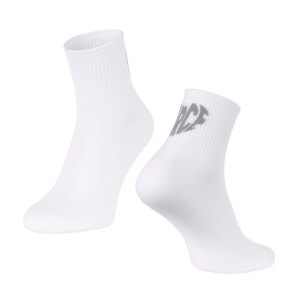 ponožky FORCE IN HEART krátké, bílé L-XL/42-46