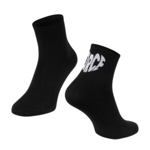 ponožky FORCE IN HEART krátké, černé L-XL/42-46