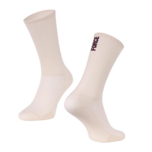 ponožky FORCE LONGER SLIM, krémové  S-M/36-41