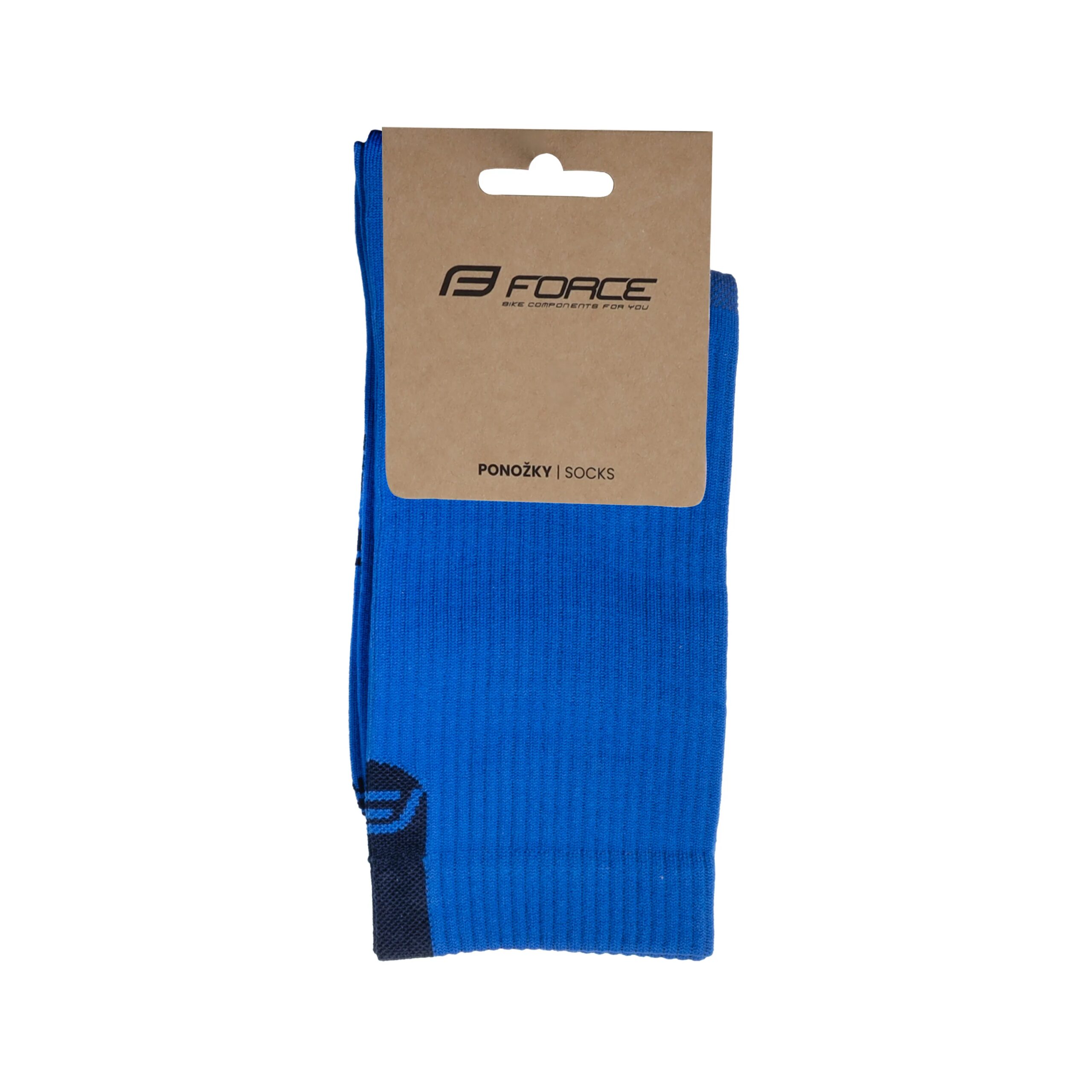 ponožky FORCE LONGER, tm. modré L-XL/42-46 - Obrázek 2