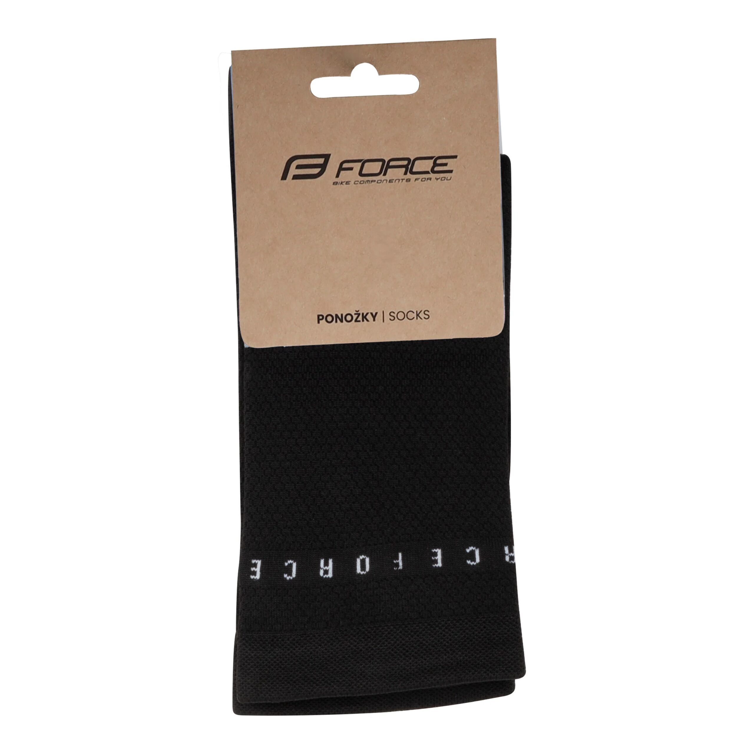 ponožky FORCE SMACK, černé  S-M/36-41 - Obrázek 2