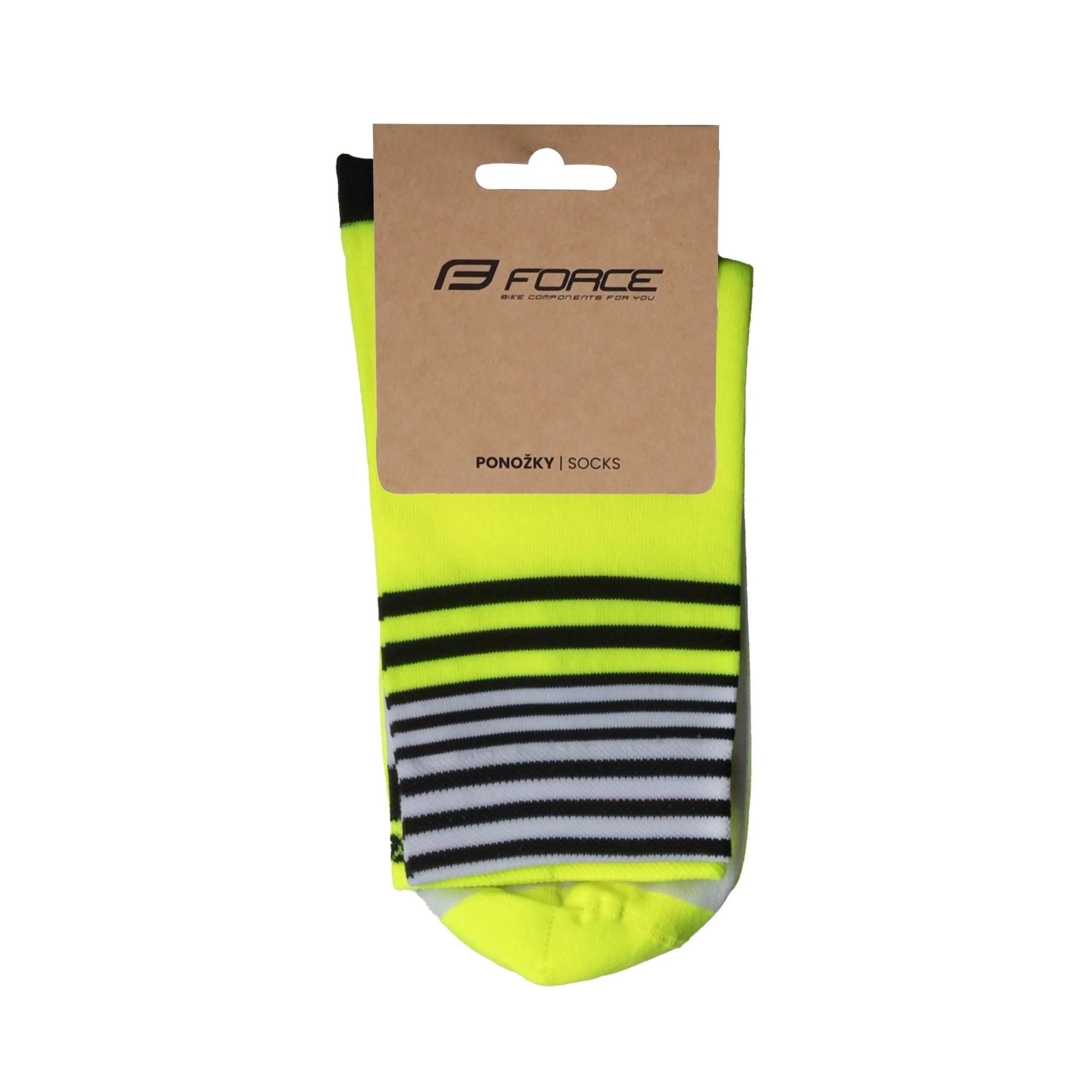 ponožky FORCE ZIGGY, fluo S-M/36-41 - Obrázek 2