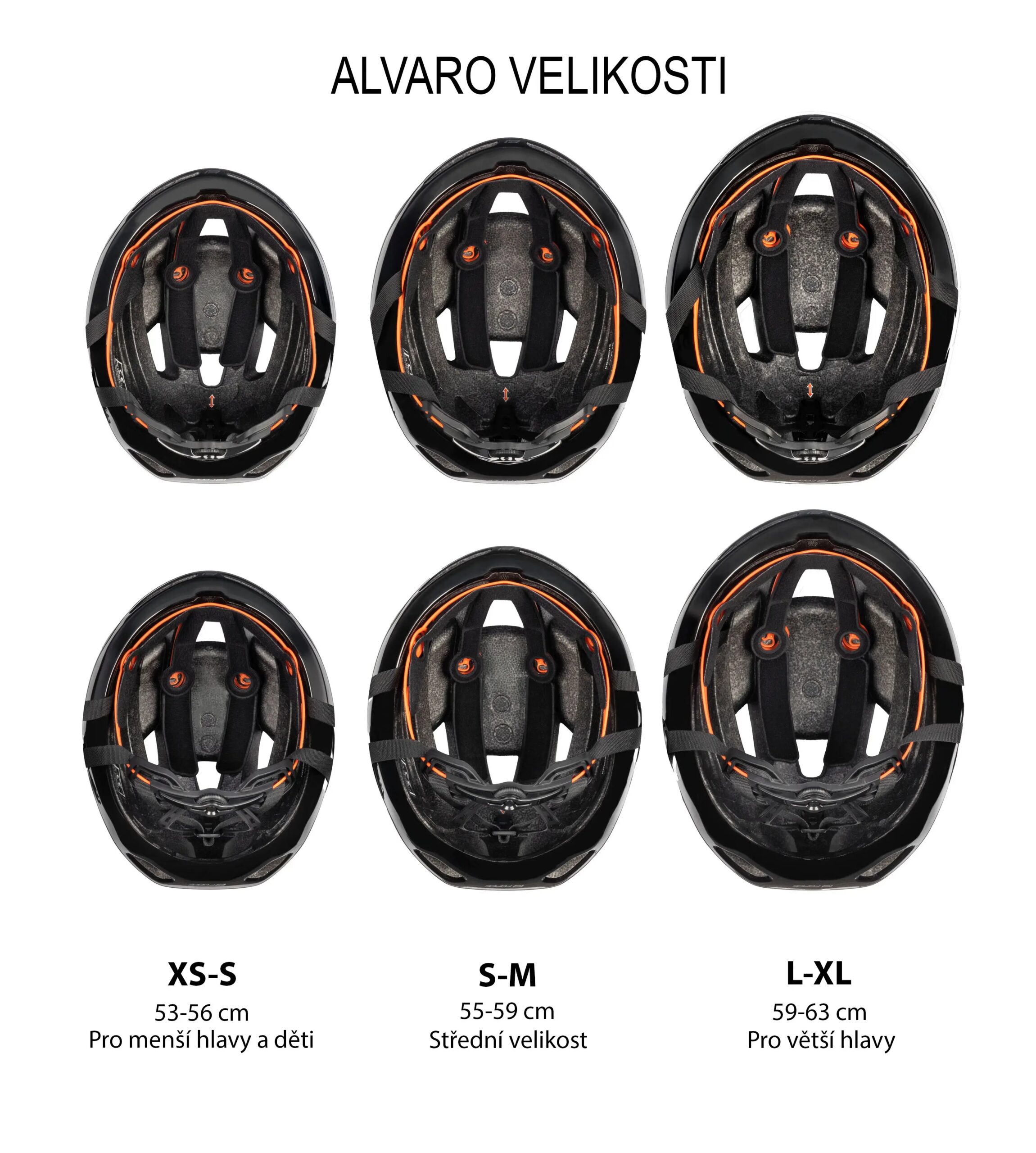 přilba FORCE ALVARO, černá XS - S - Obrázek 10