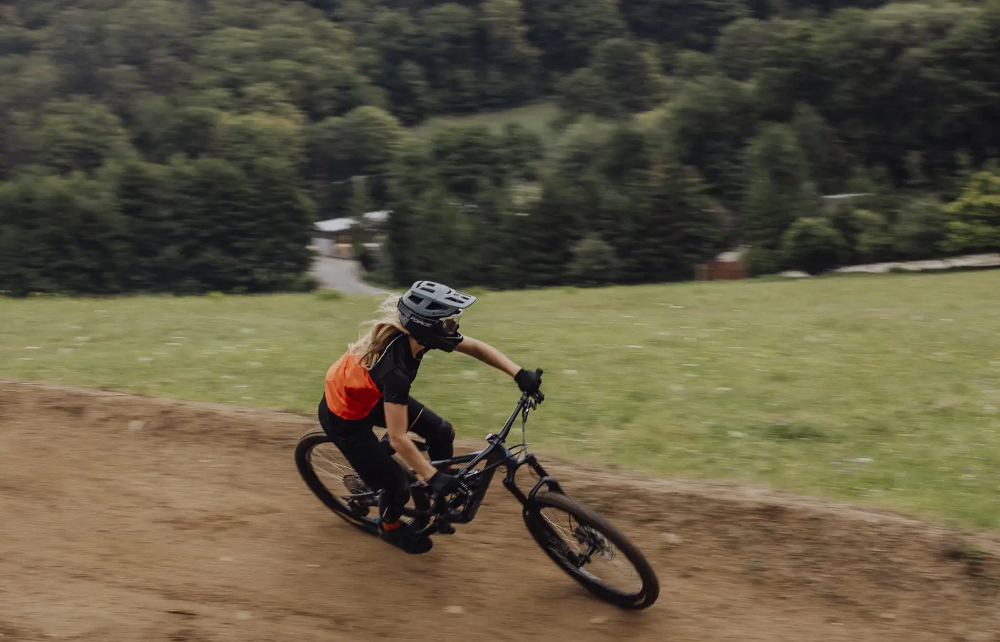 přilba FORCE DROP downhill, šedo-černá L-XL - Obrázek 9
