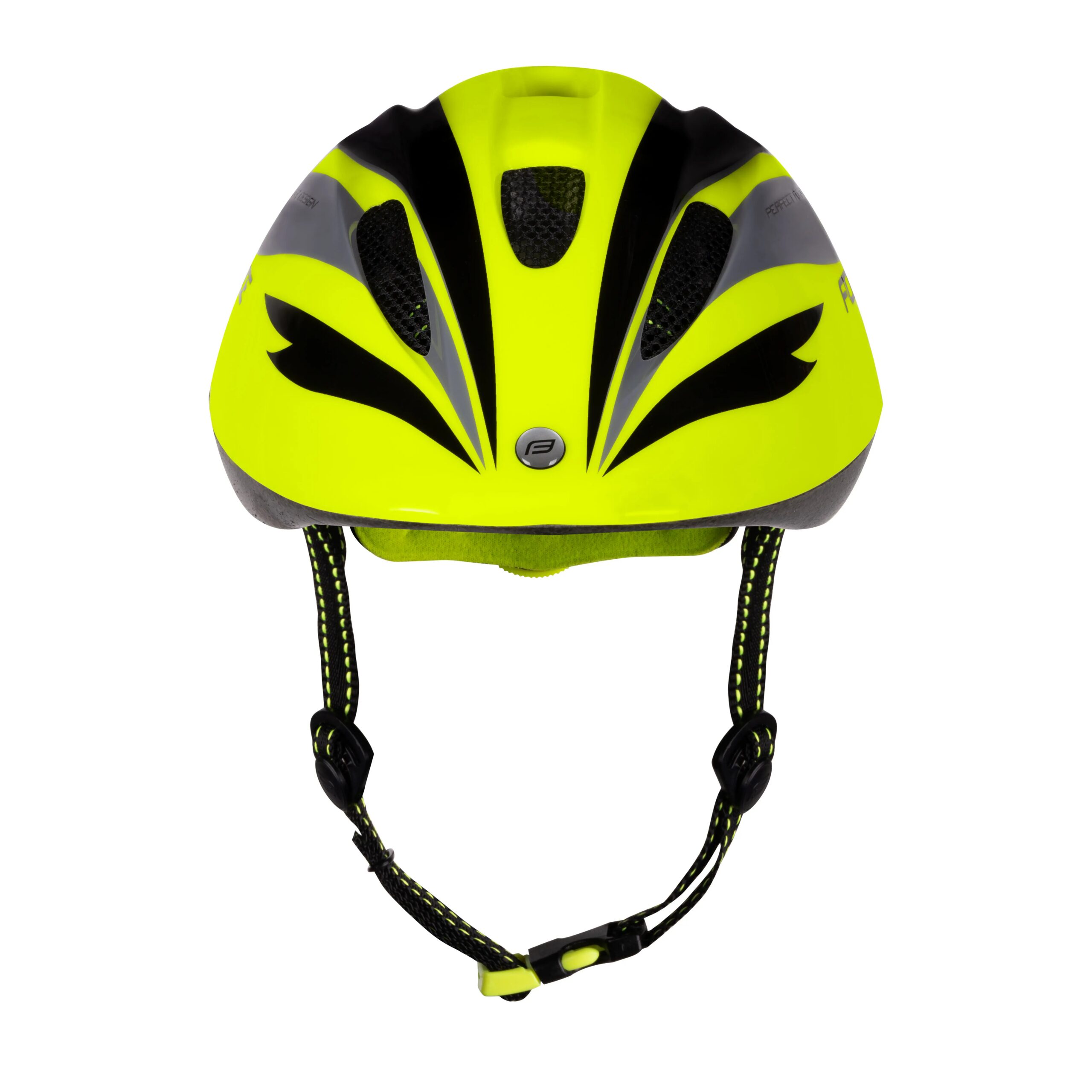 přilba FORCE FUN STRIPES dětská, fluo-černo-šedá S - Obrázek 3