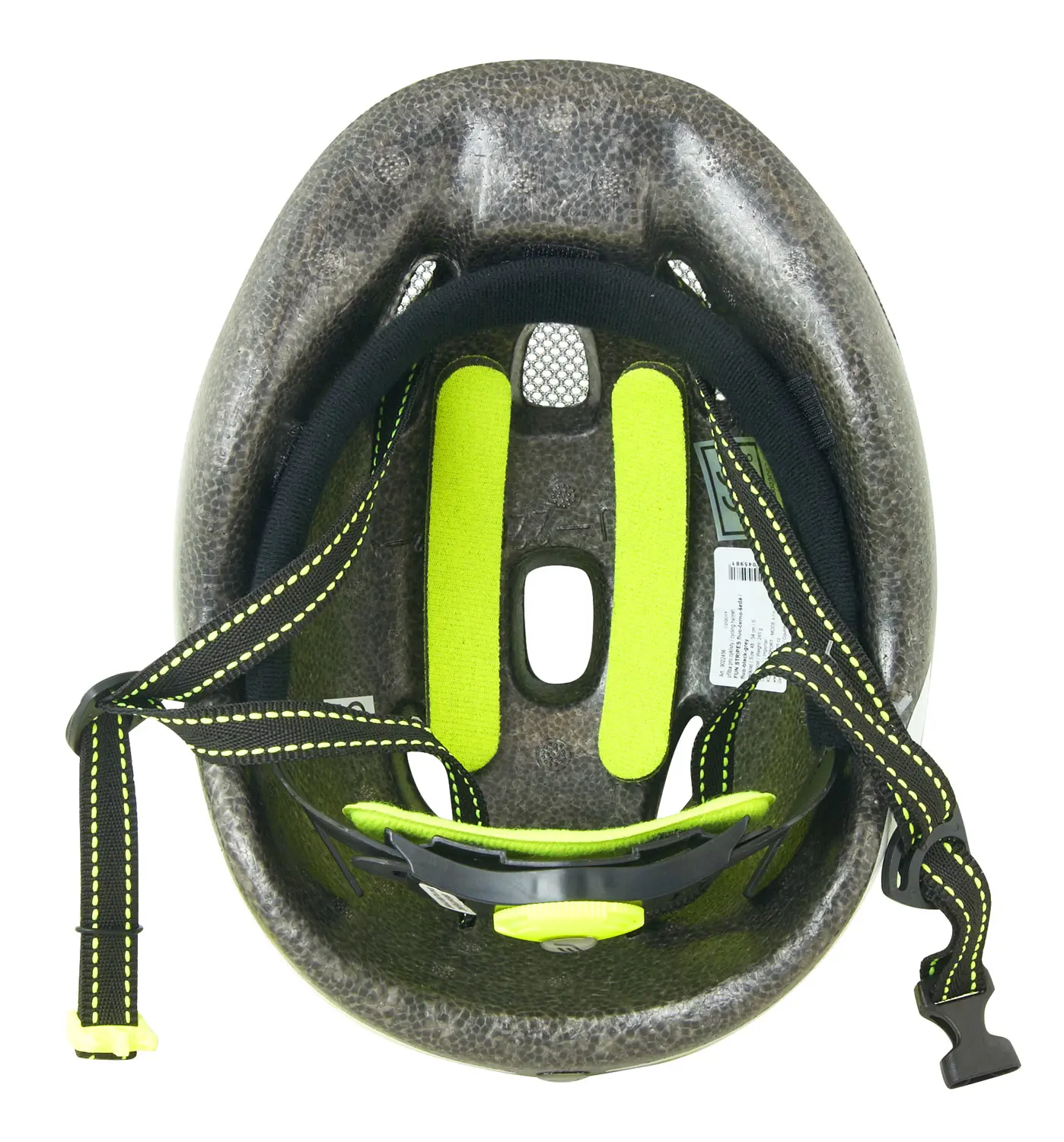 přilba FORCE FUN STRIPES dětská, fluo-černo-šedá S - Obrázek 5
