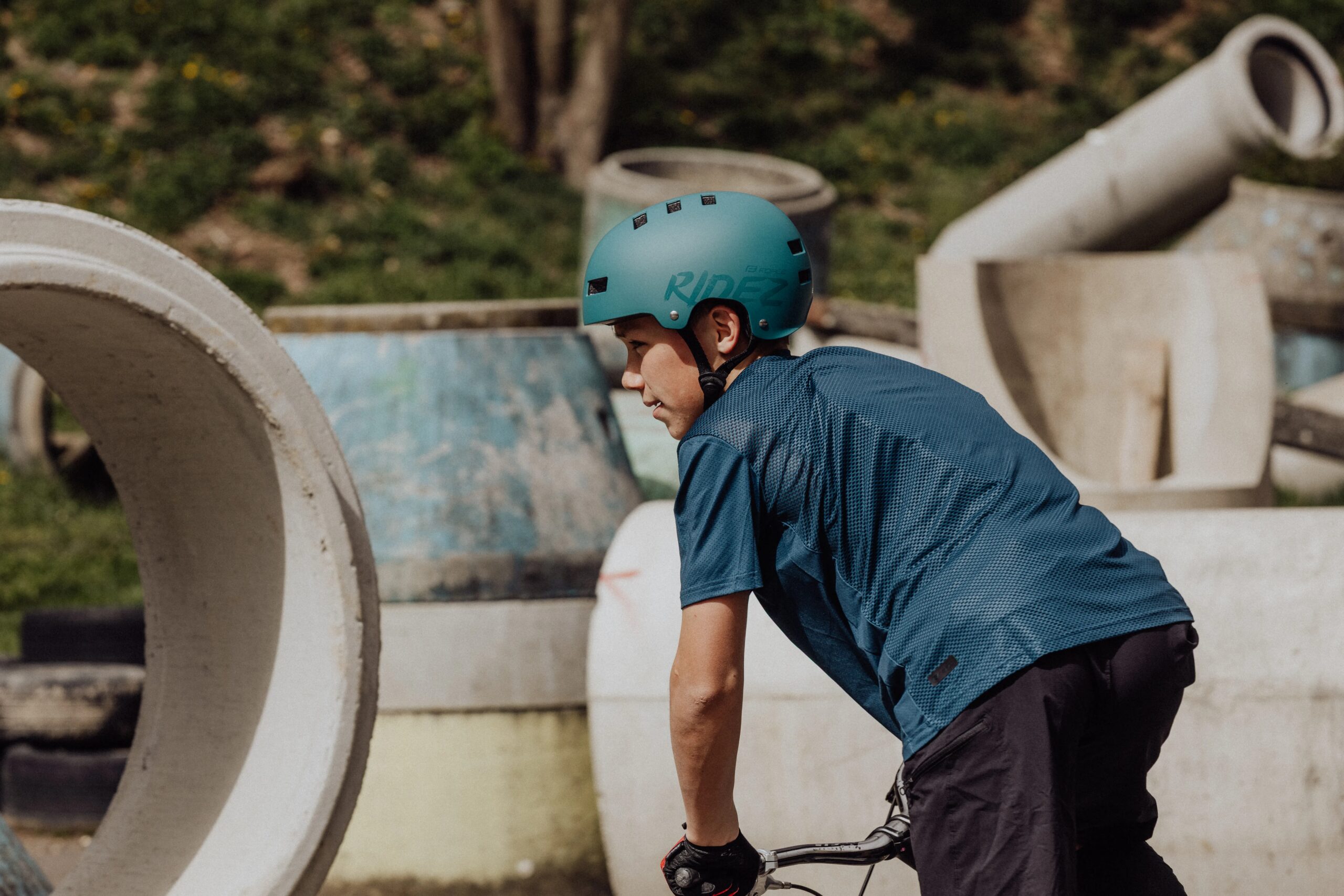 přilba FORCE RIDEZ BMX, petrolejová matná L - XL - Obrázek 6