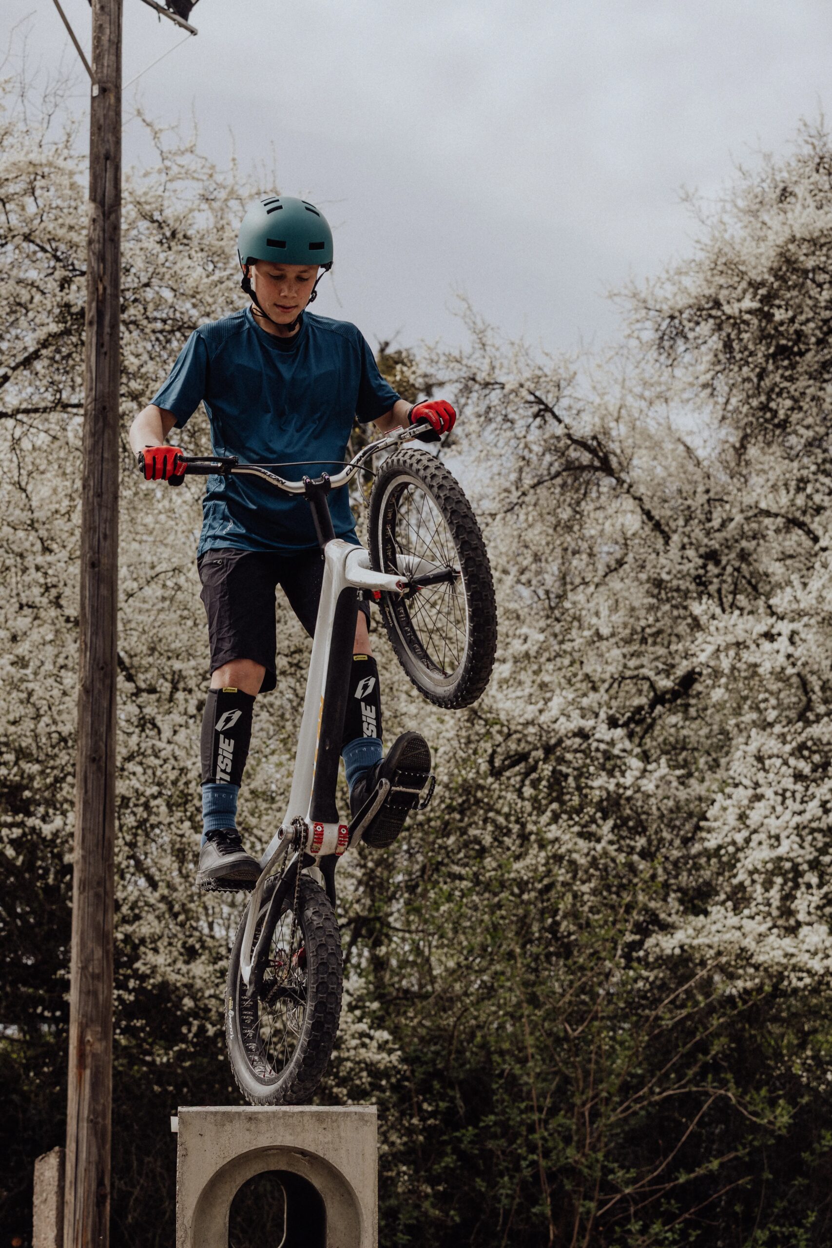 přilba FORCE RIDEZ BMX, petrolejová matná  S - M - Obrázek 7