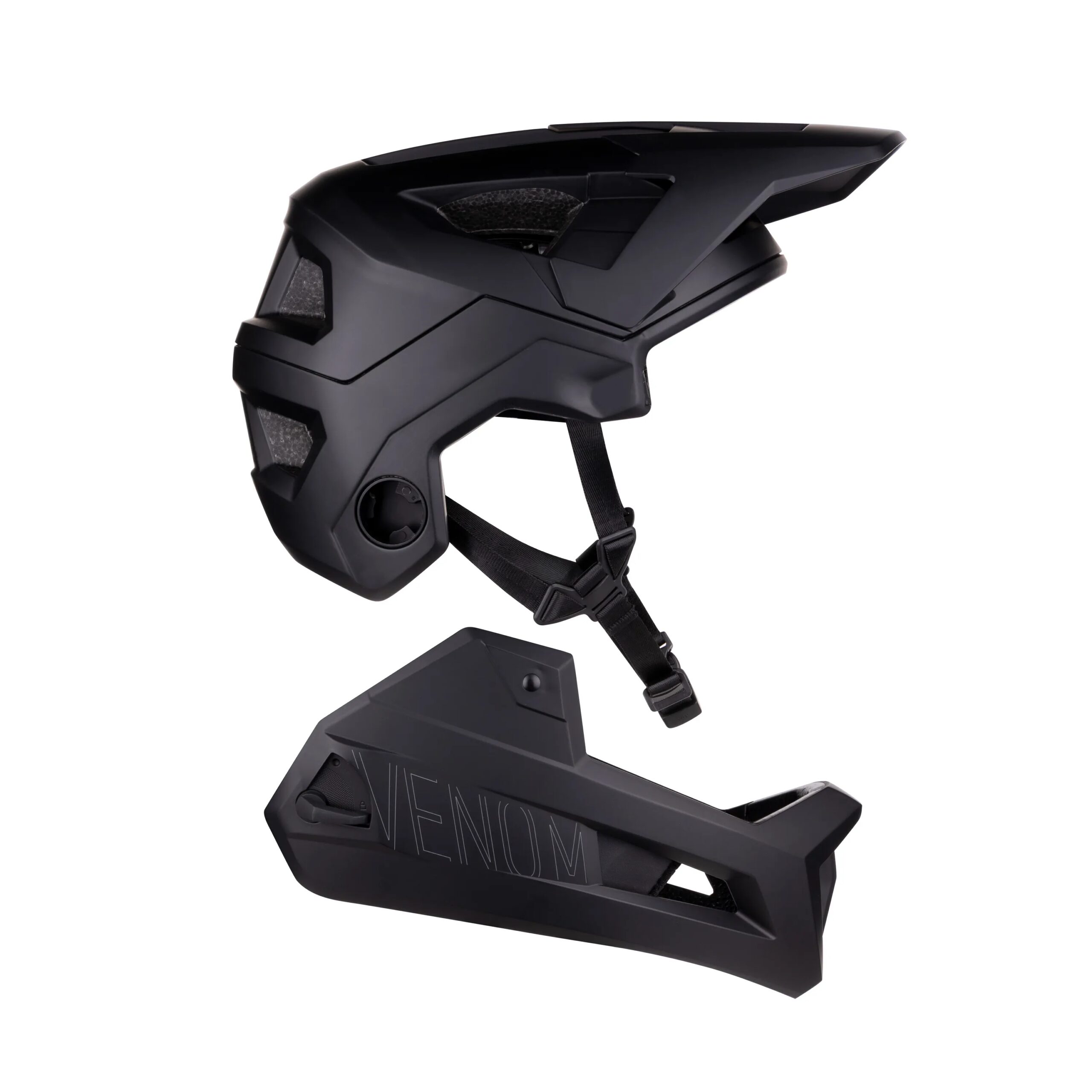 přilba FORCE VENOM downhill, černá L-XL - Obrázek 7