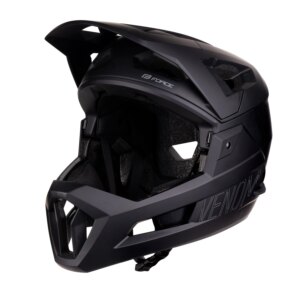 přilba FORCE VENOM downhill, černá L-XL