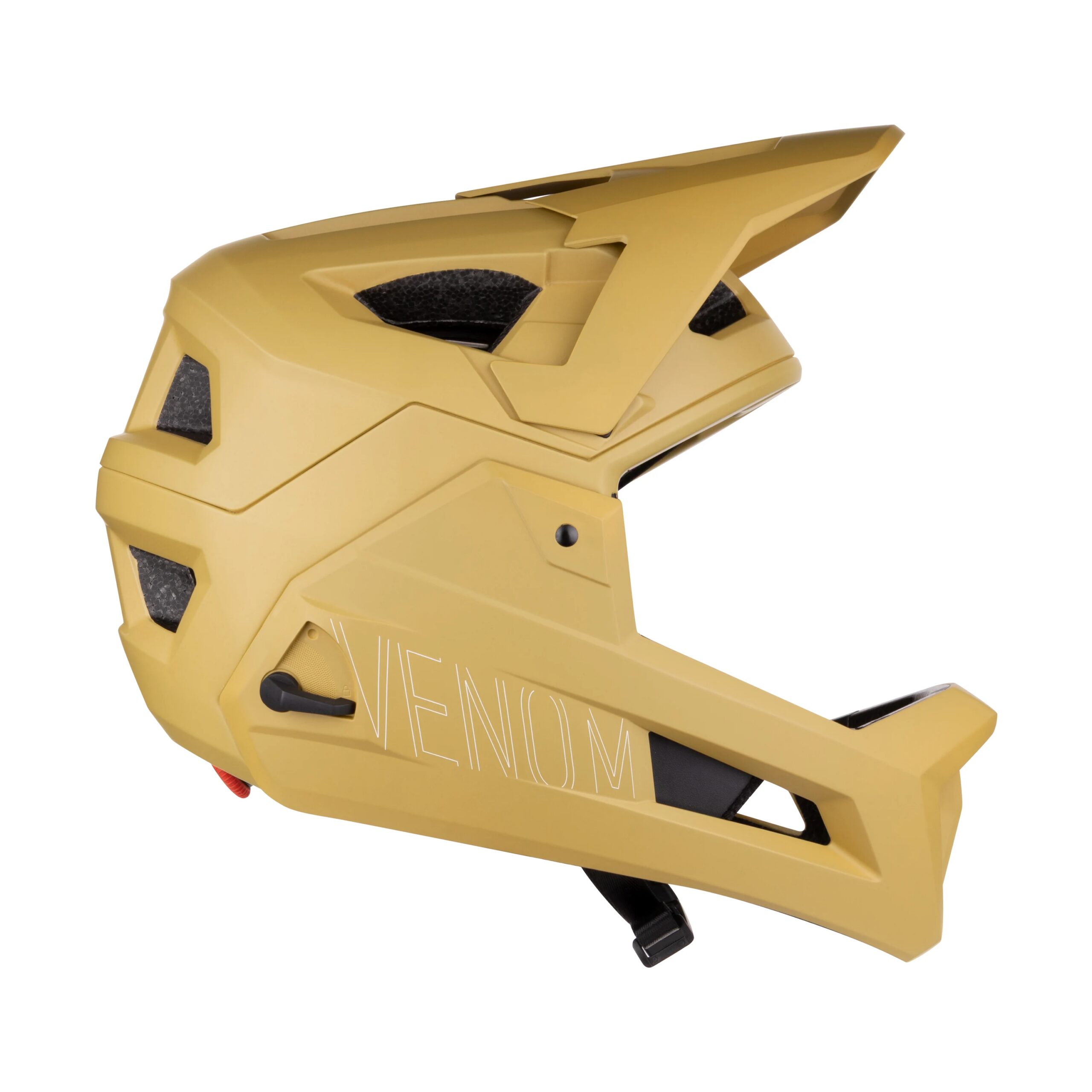 přilba FORCE VENOM downhill, hnědá L-XL - Obrázek 2