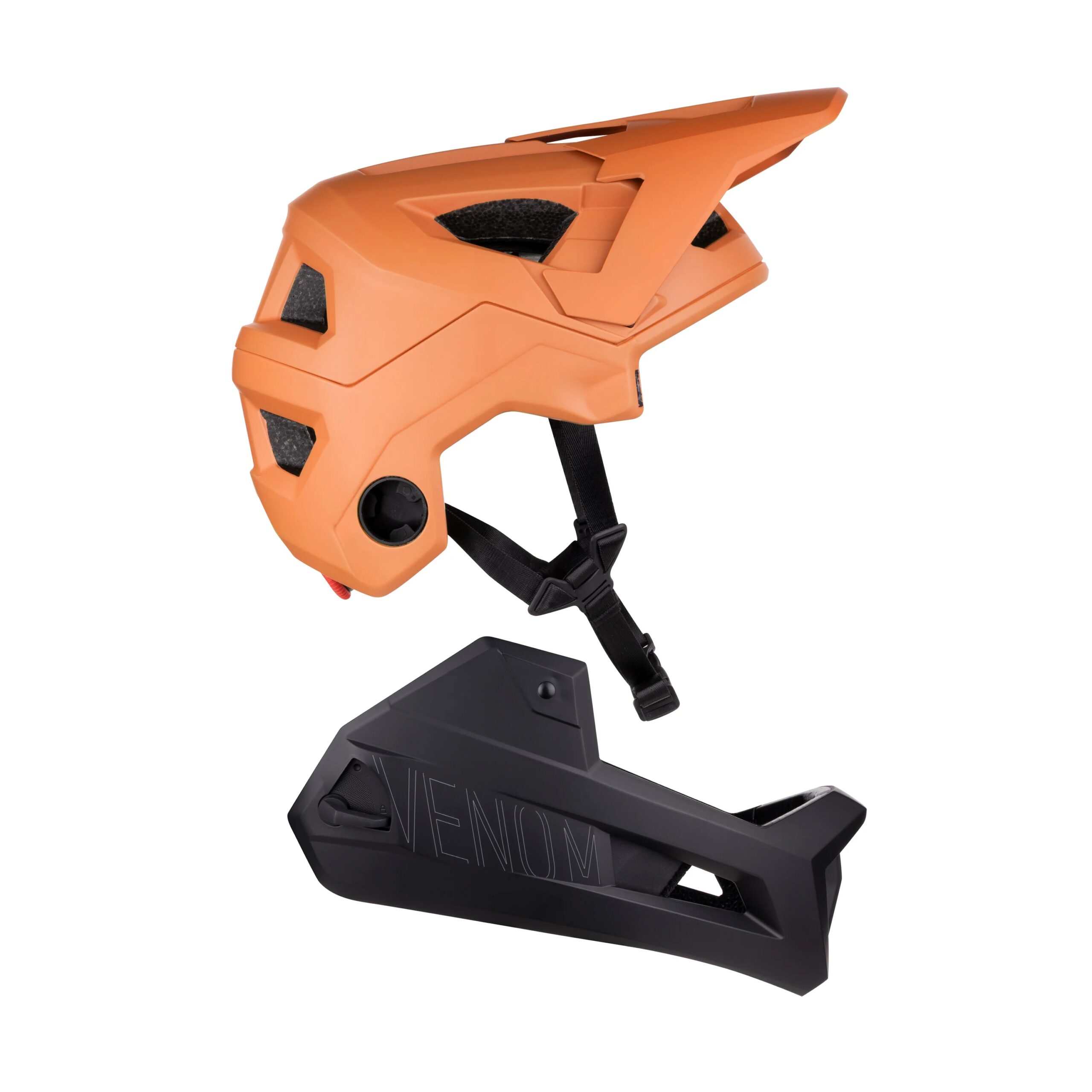 přilba FORCE VENOM downhill, oranžovo-černá L-XL - Obrázek 7
