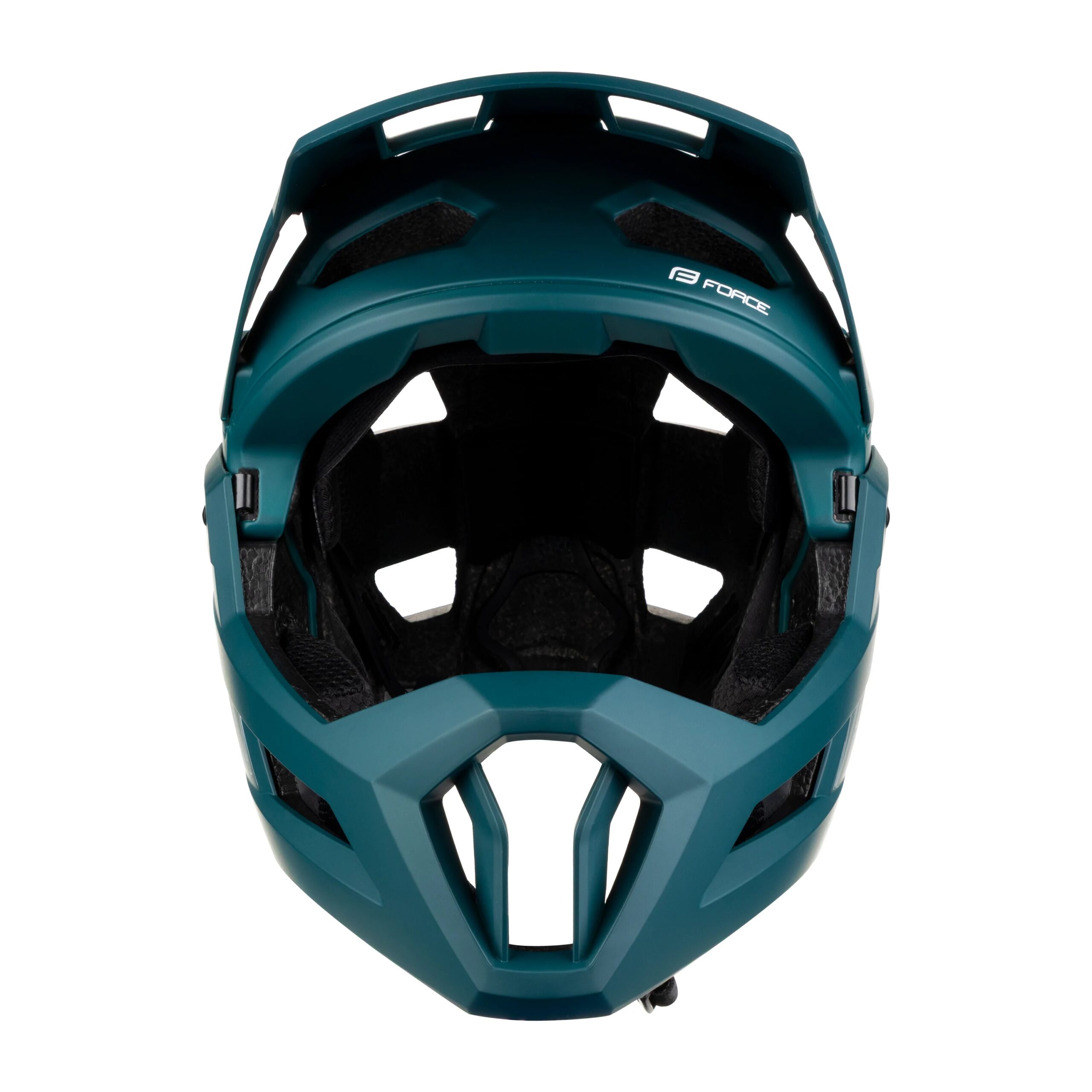 přilba FORCE VENOM downhill, petrolejová L-XL - Obrázek 3