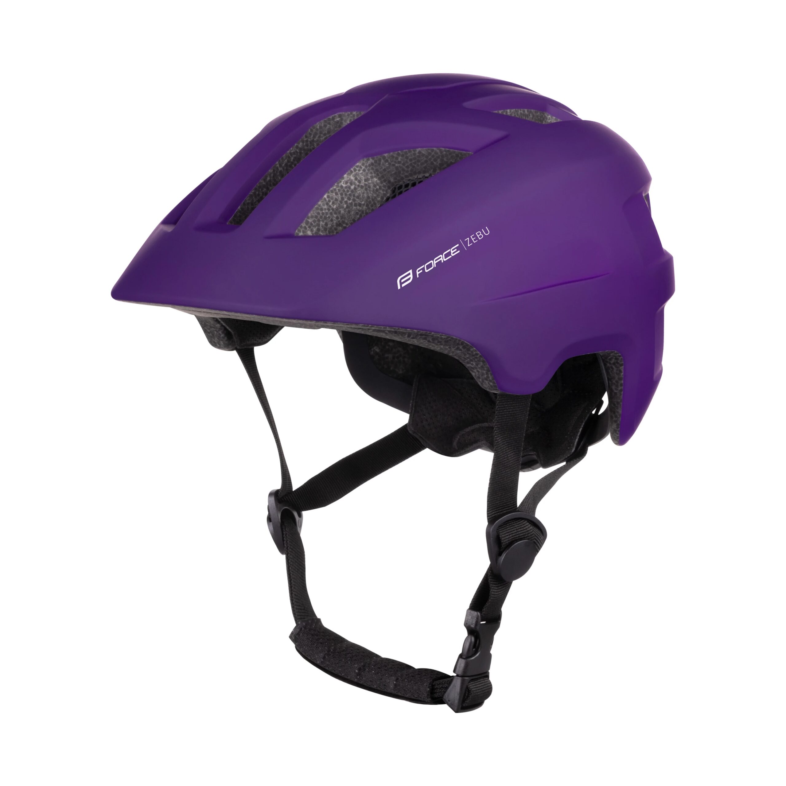 přilba FORCE ZEBU s blikačkou, fialová L-XL
