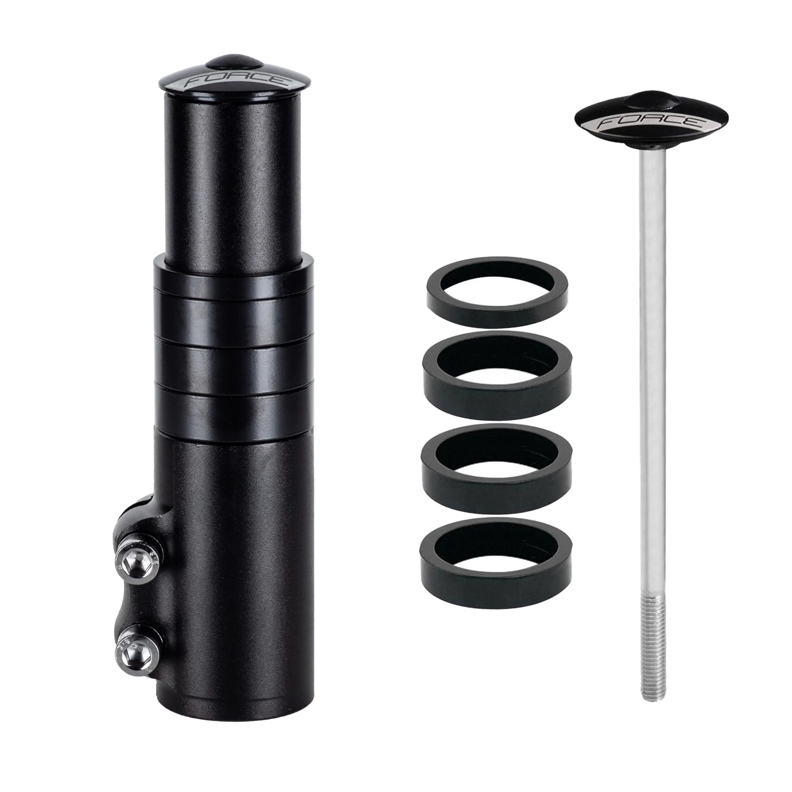 redukce FORCE nástavec vidlice 1 1/8''Al,132mm,črn - Obrázek 2