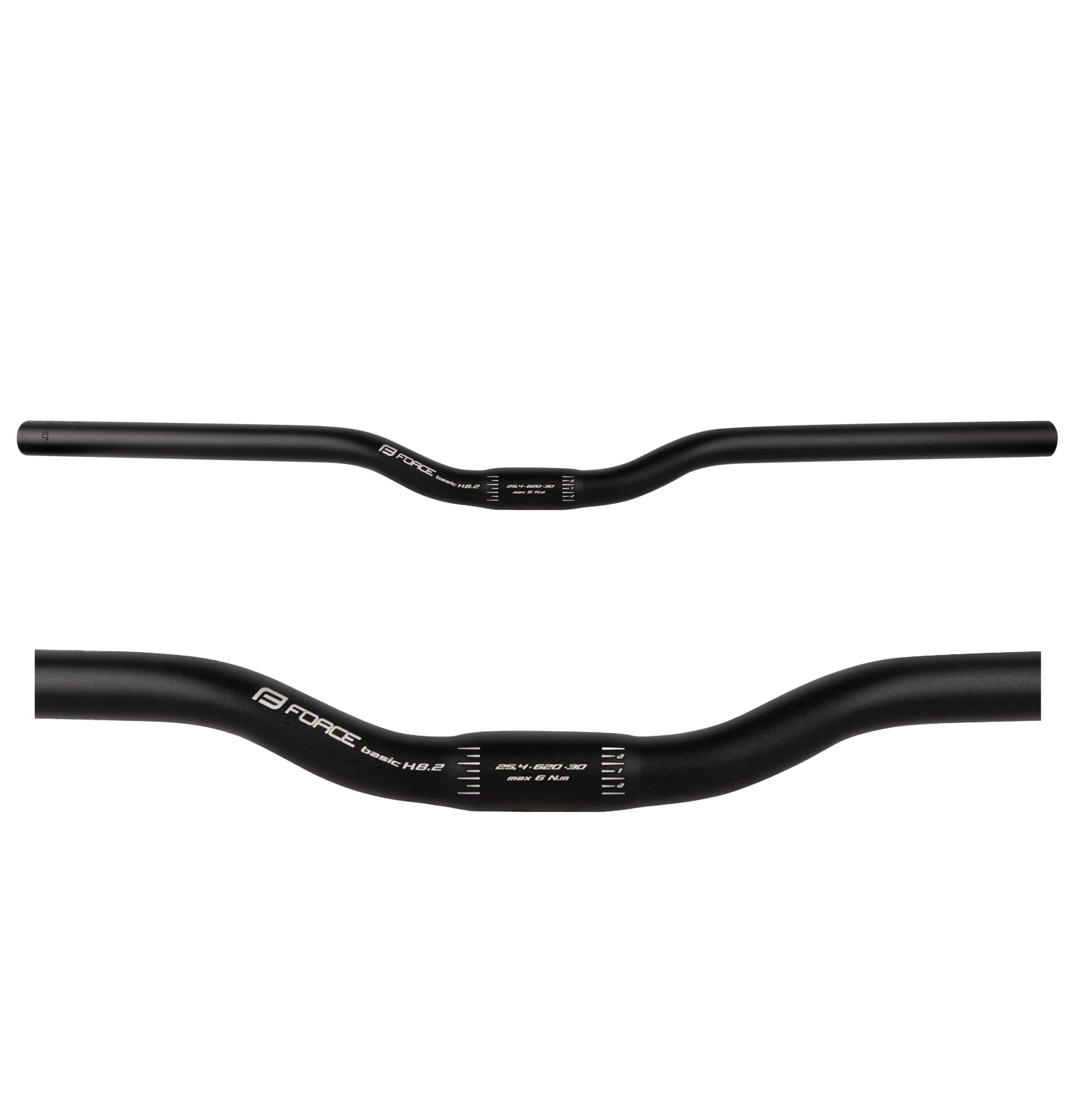 řídítka F BASIC H8.2 prohlé 25,4/620mm Al,črn. mat