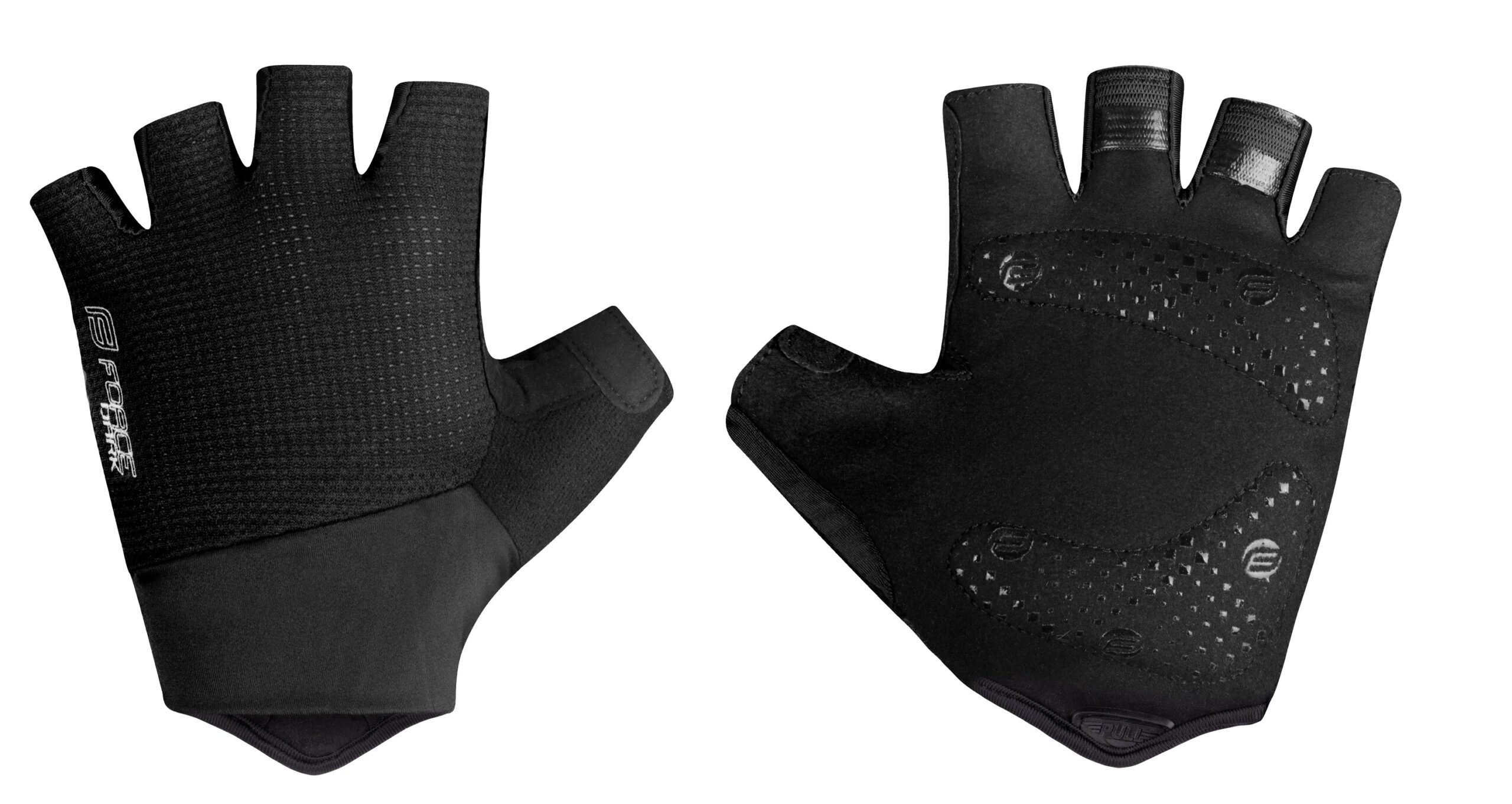 rukavice FORCE DARK, černé XL