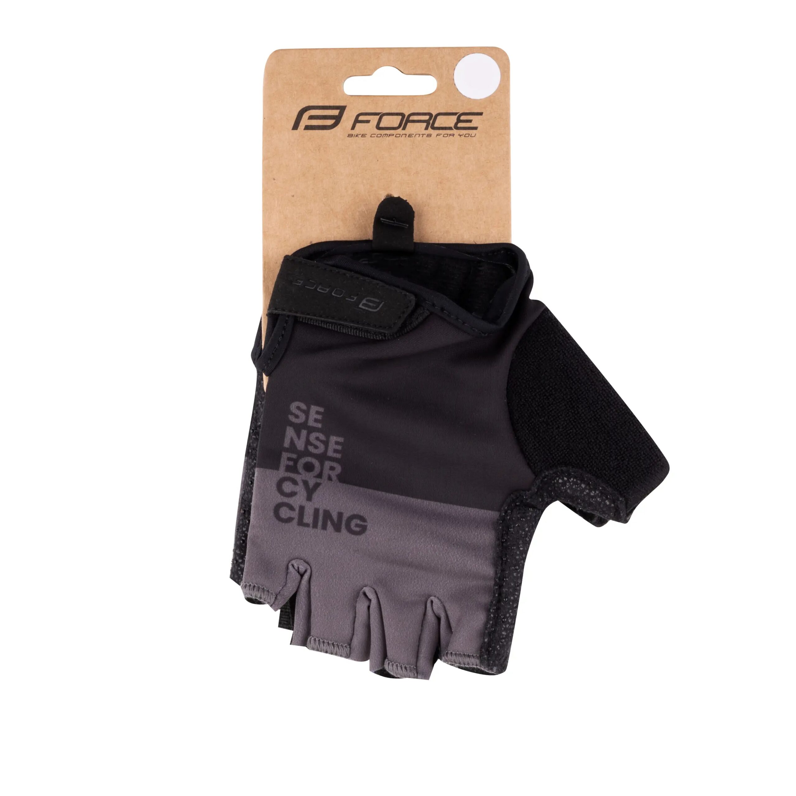 rukavice FORCE FINE, černo-šedé XL - Obrázek 2