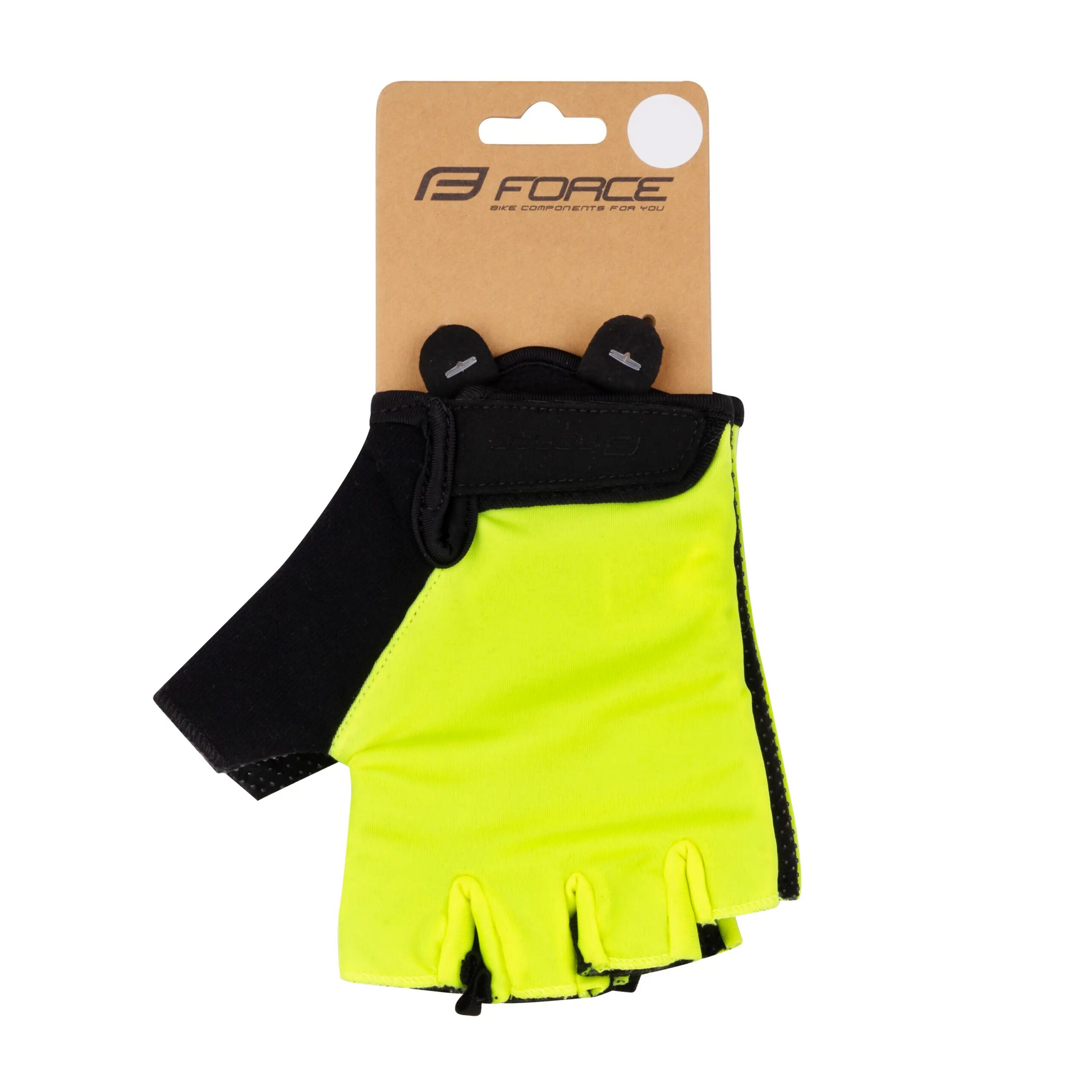 rukavice FORCE FUN, fluo M - Obrázek 2