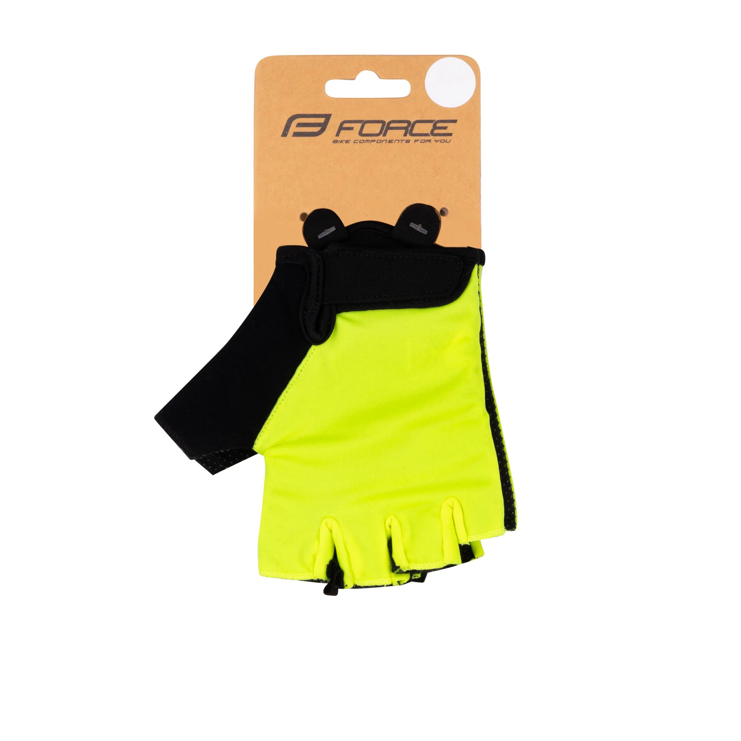 rukavice FORCE FUN KID dětské, fluo M - Obrázek 2