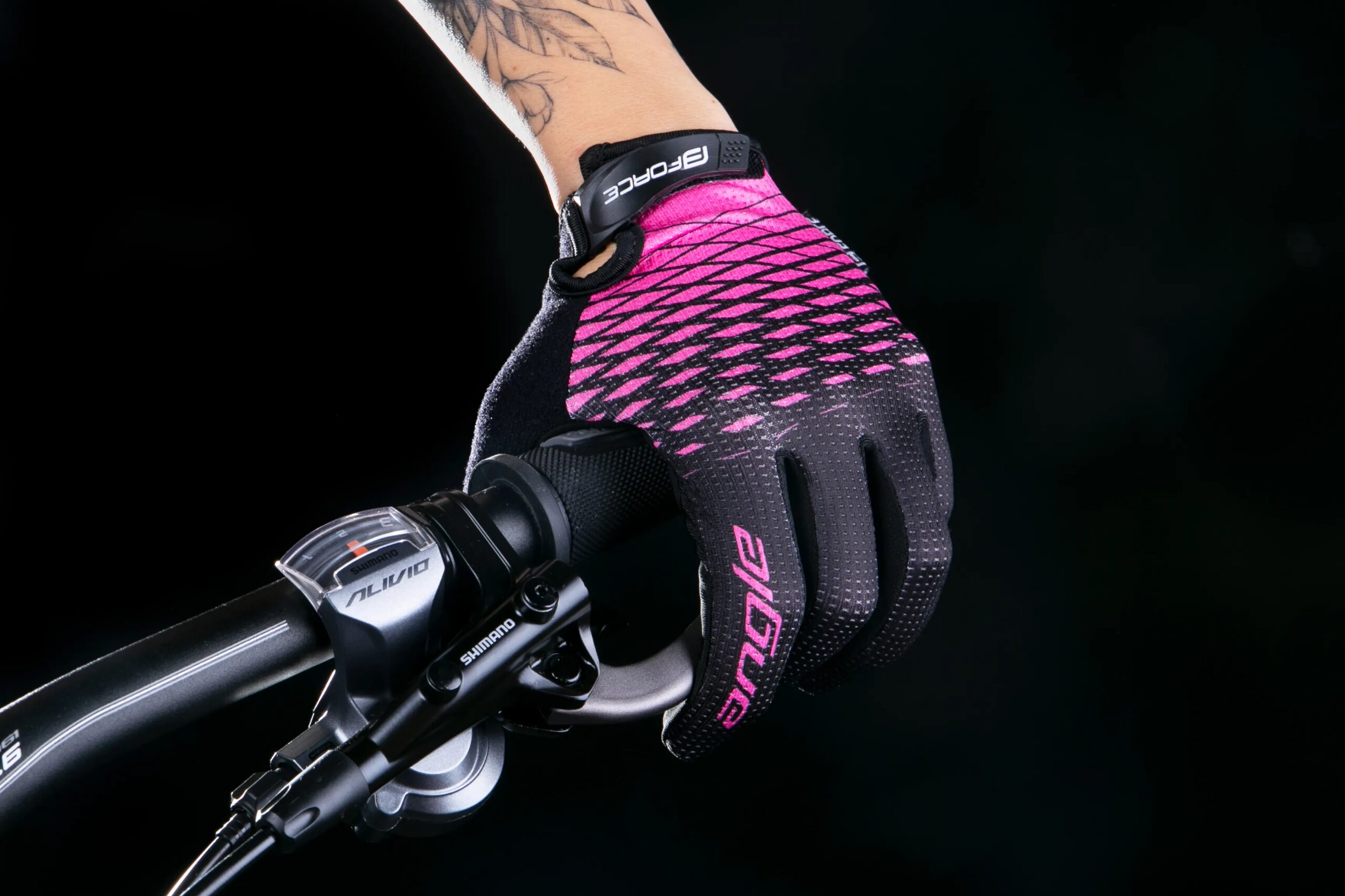 rukavice FORCE MTB ANGLE letní, růžovo-černé XXL - Obrázek 2