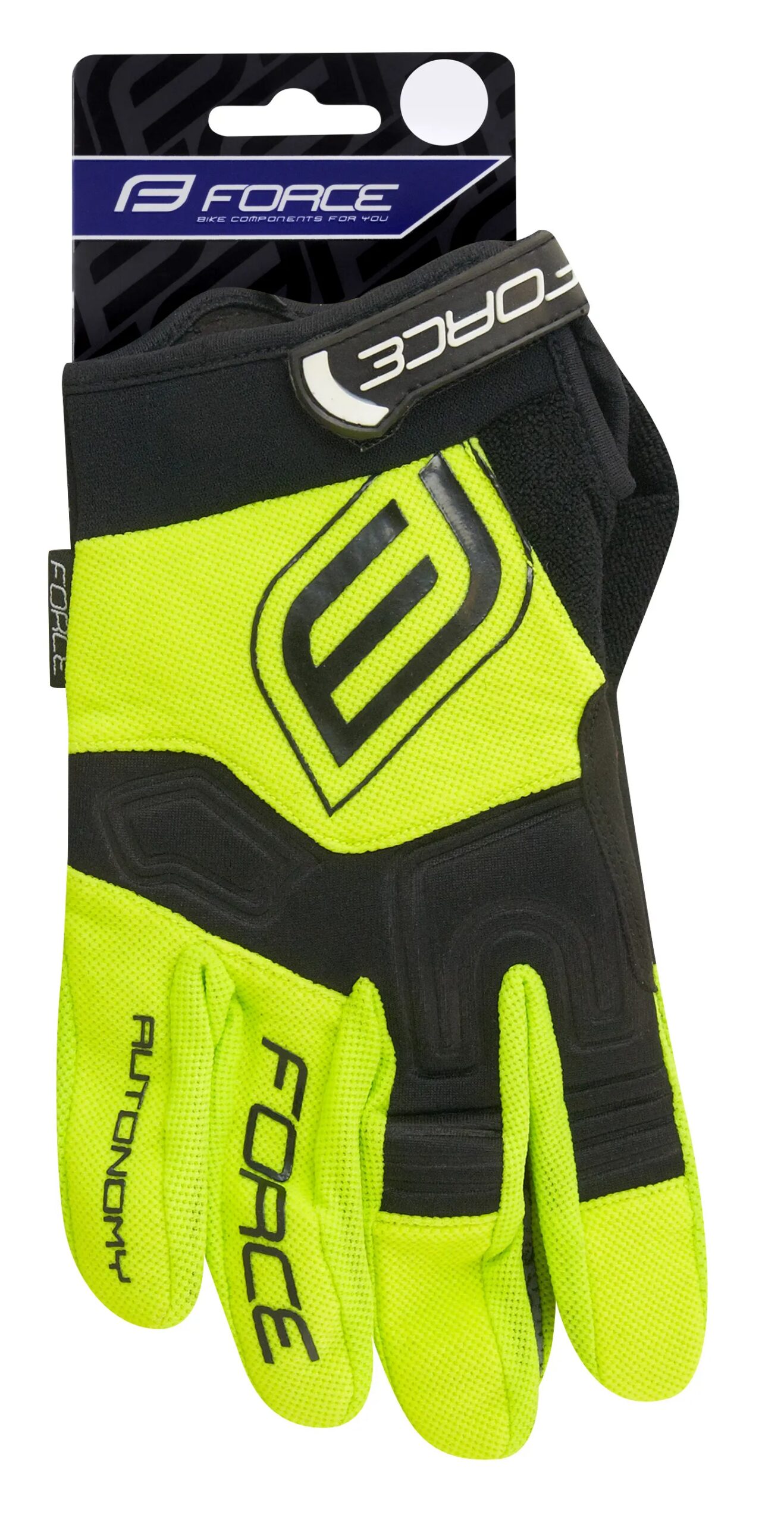 rukavice FORCE MTB AUTONOMY, fluo M - Obrázek 3