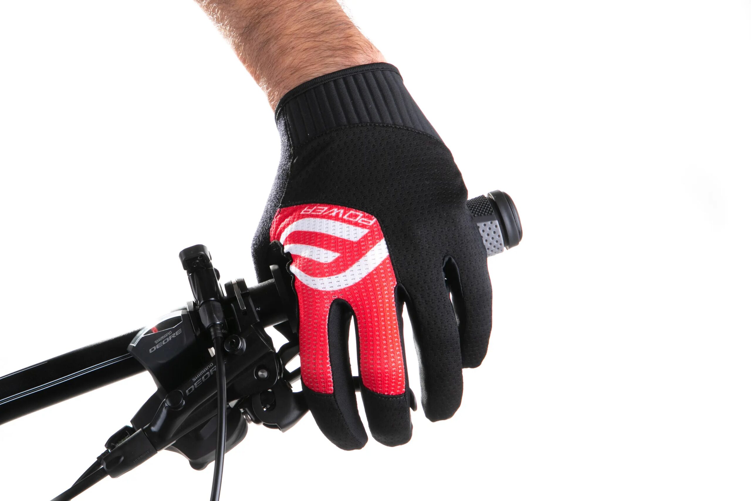 rukavice FORCE MTB POWER, černo-červené M - Obrázek 2