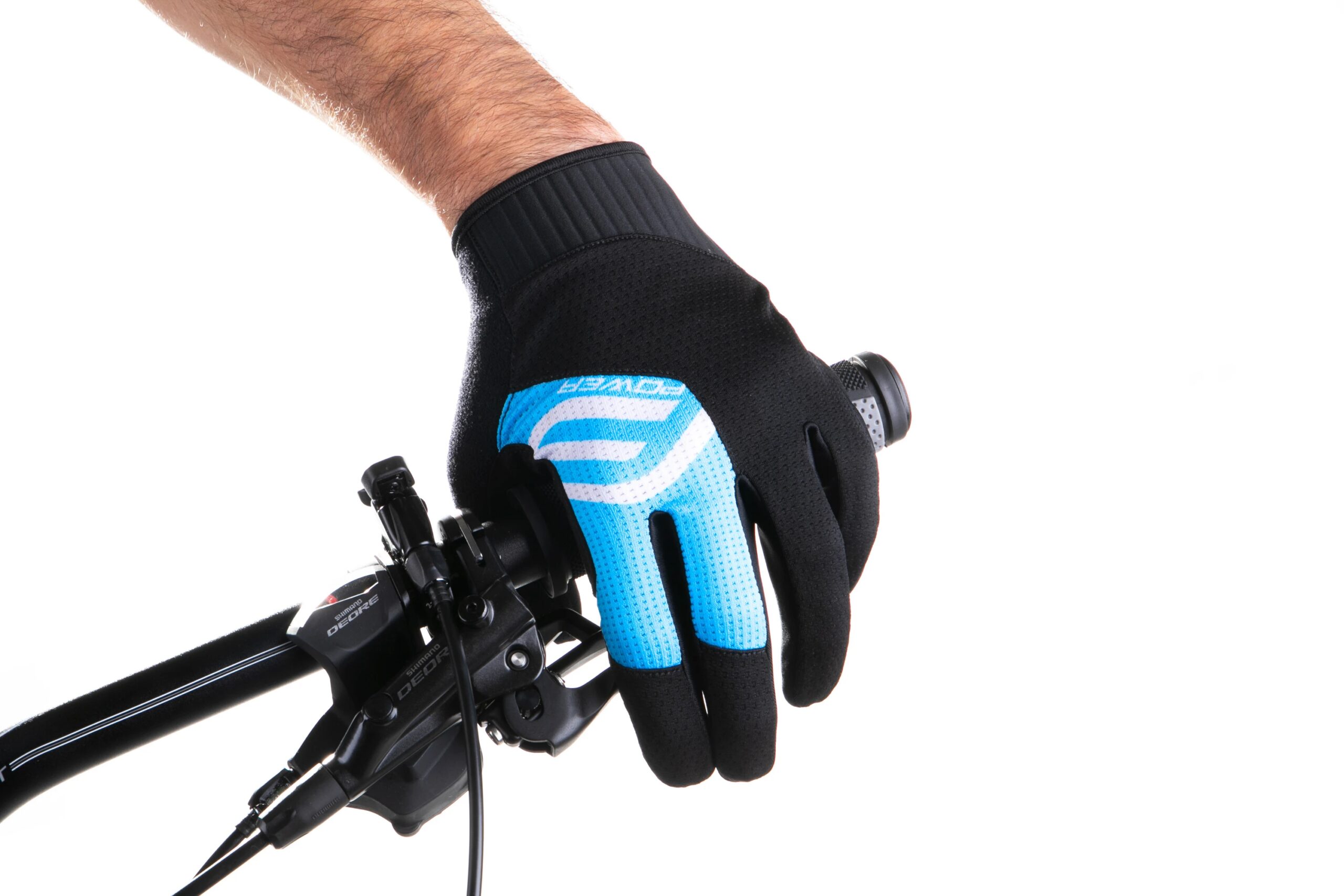 rukavice FORCE MTB POWER, černo-modré M - Obrázek 2