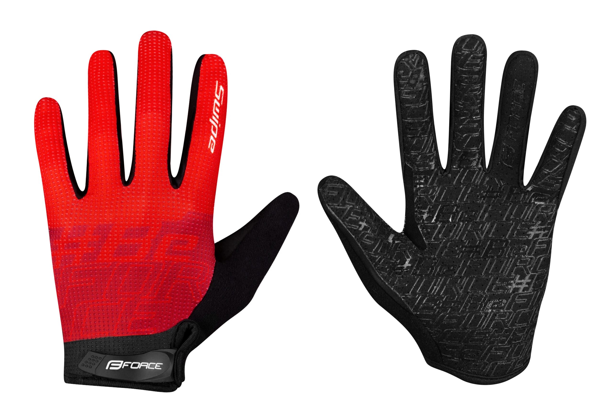 rukavice FORCE MTB SWIPE letní,červené