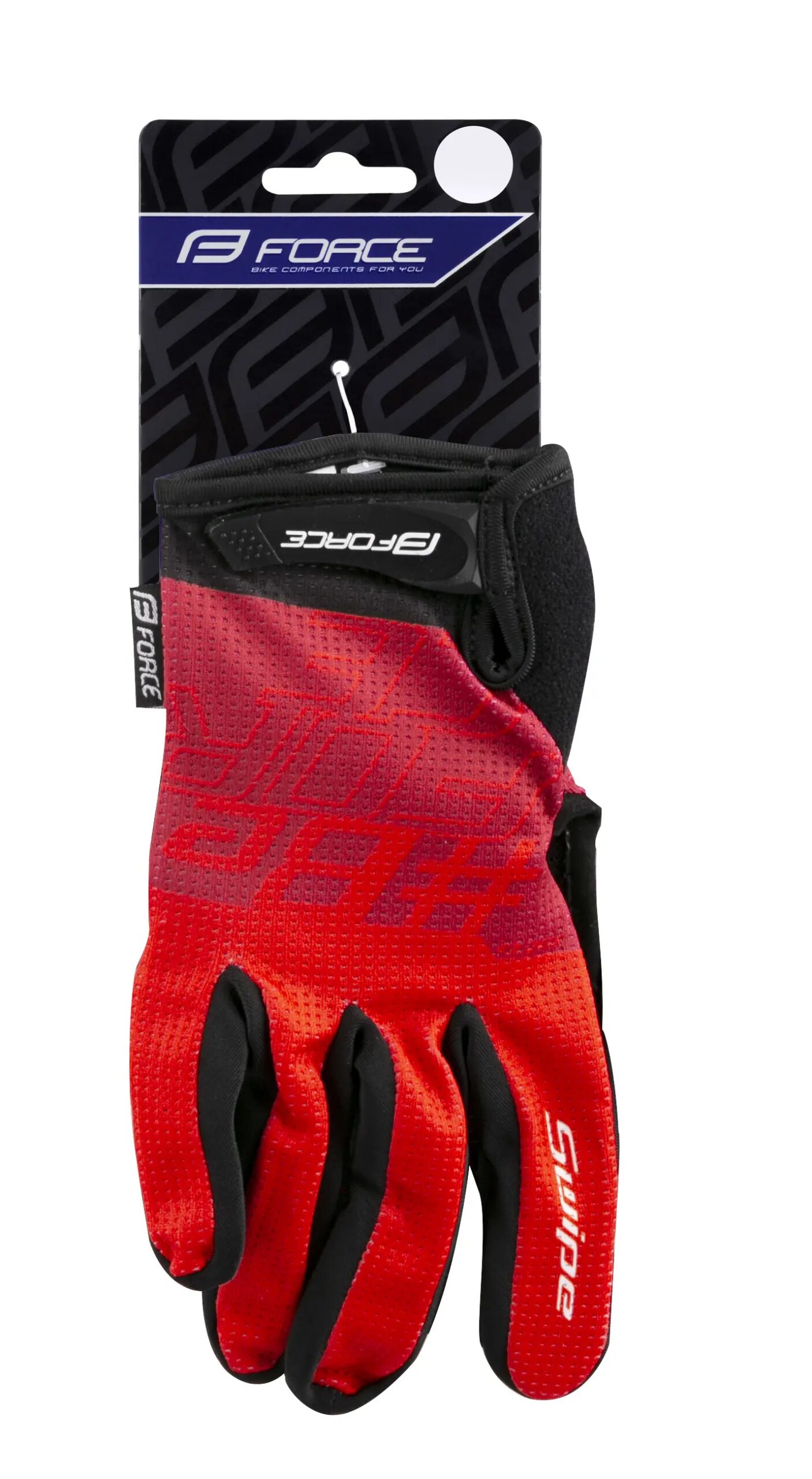 rukavice FORCE MTB SWIPE letní,červené S - Obrázek 4